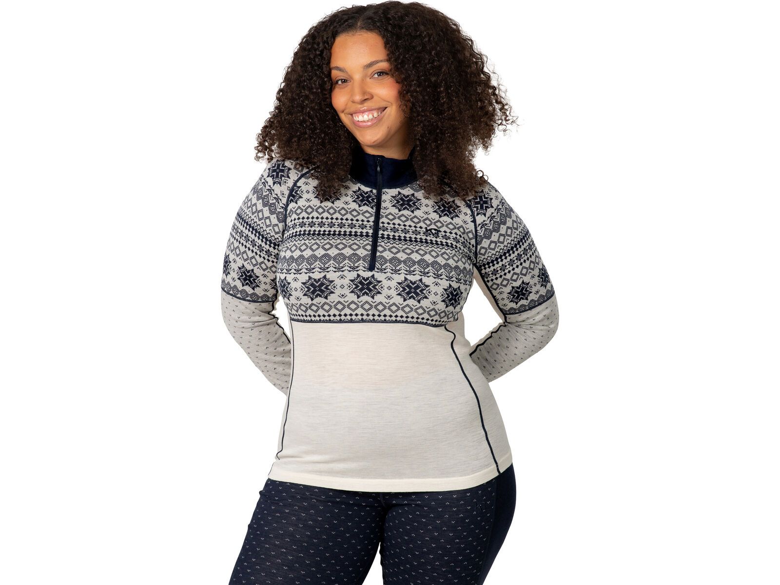 Kari Traa Vilma Half Zip, off white | Bild 3