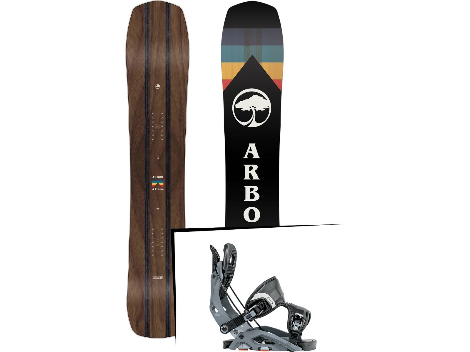 Set: Arbor A-Frame 2019 + Flow Fuse gun metal | Bild 1