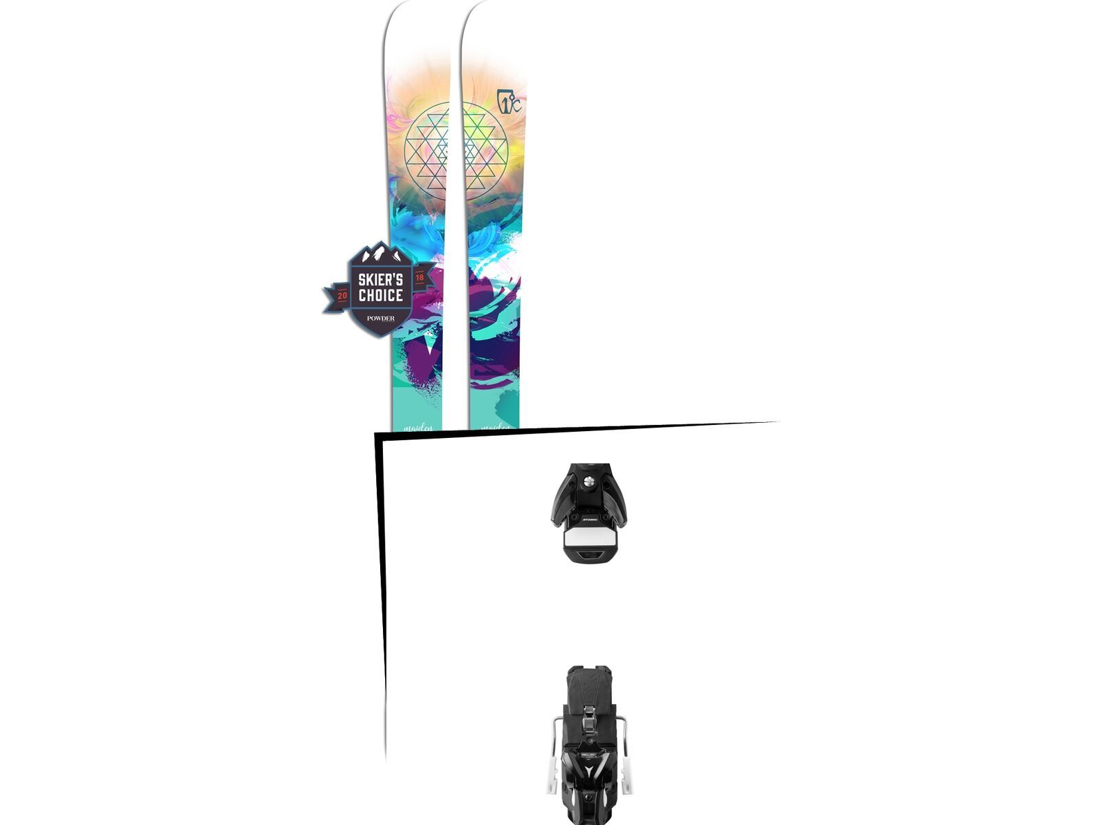 Set: Icelantic Maiden 101 2018 + Atomic STH 13 WTR black/gun metal | Bild 1