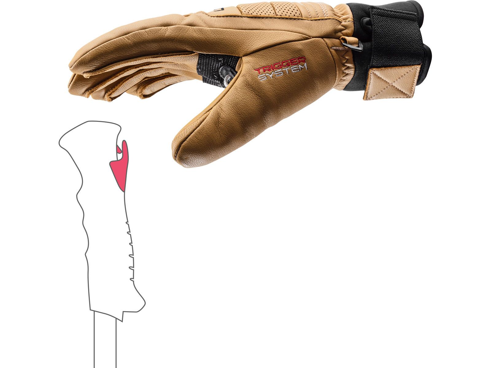 Leki Copper 3D Pro, tan-black | Bild 3