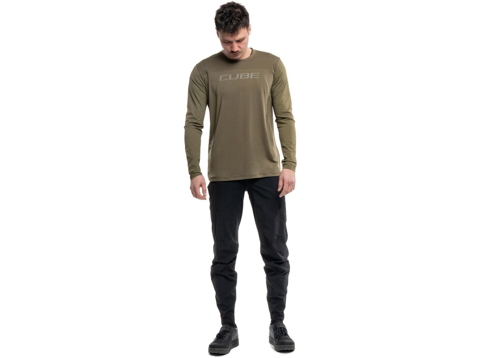 Cube MTB Rundhalstrikot Pro TM langarm, olive | Bild 6