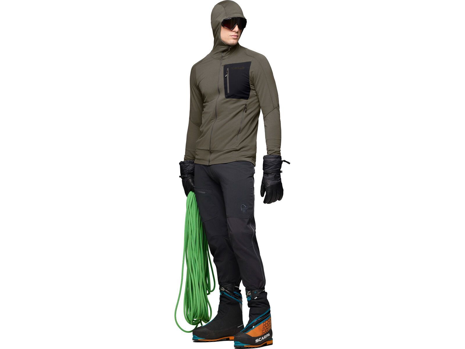 Norrona falketind Power Grid Zip Hood M's, beluga | Bild 7