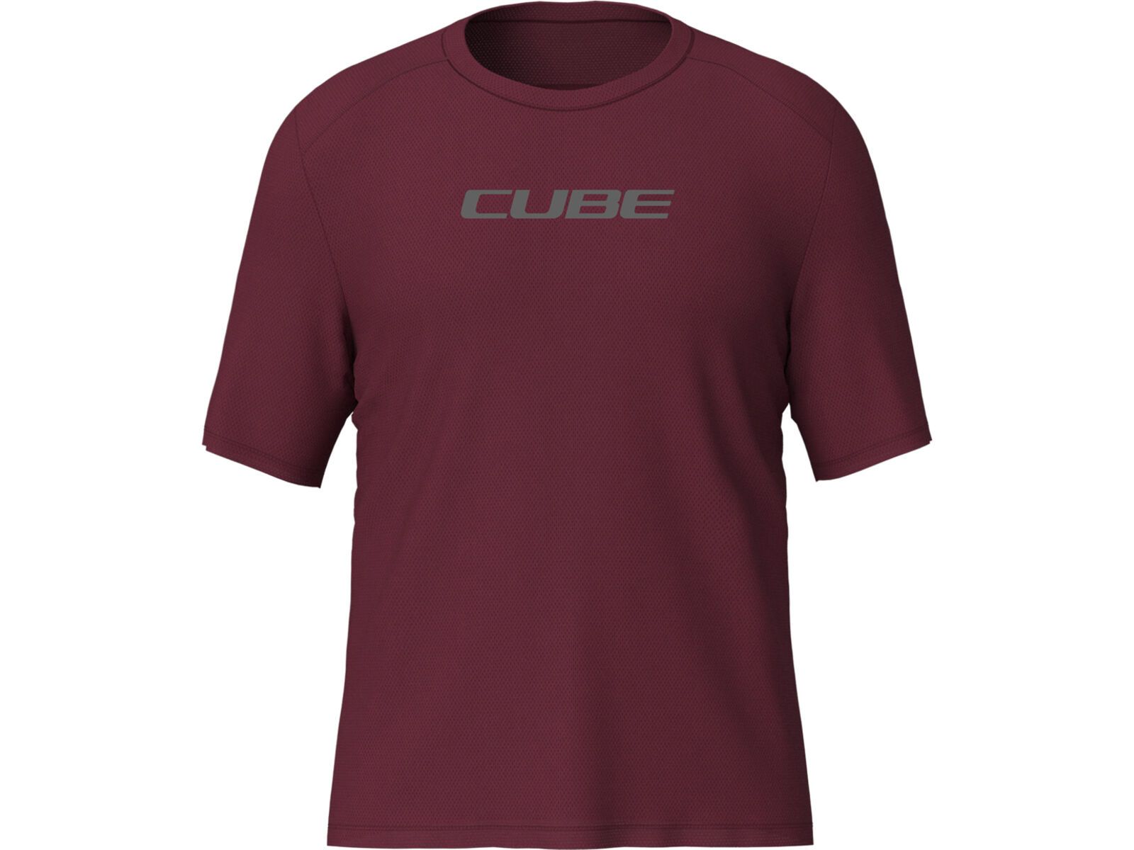 Cube Funktionsshirt kurzarm, bordeaux | Bild 1