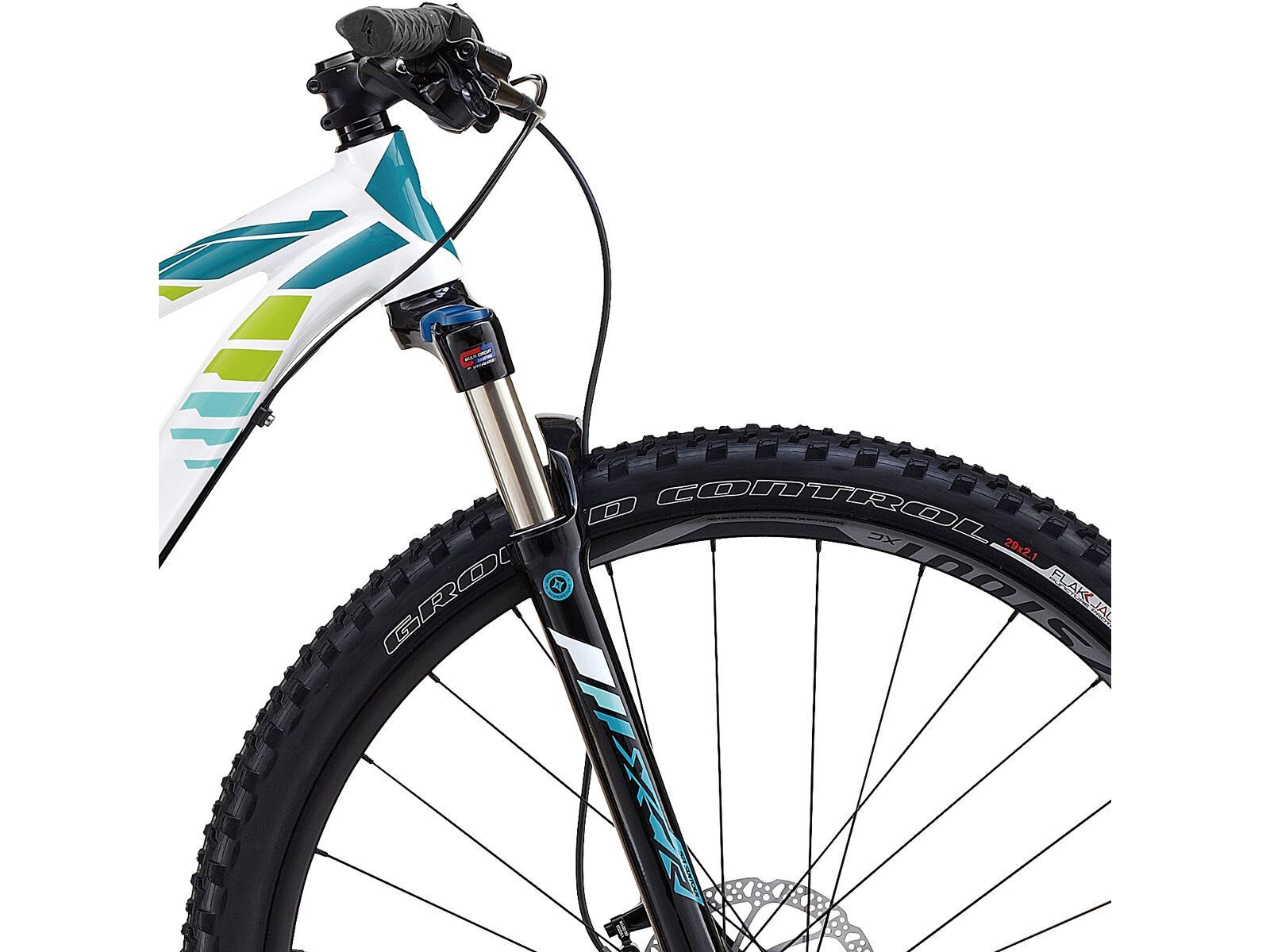 Specialized Jett Comp 29, gloss metallic white/pearl turquoise/pearl hyper green | Bild 5