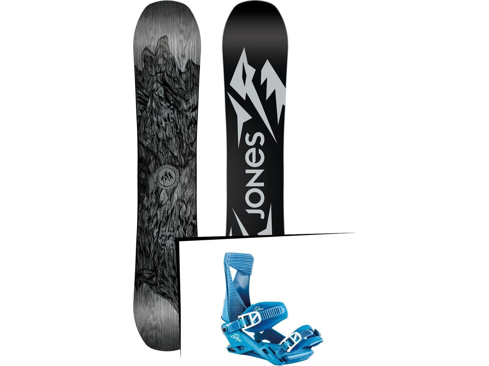 Set: Jones Ultra Mountain Twin Wide 2019 + Nitro Zero blue bird | Bild 1