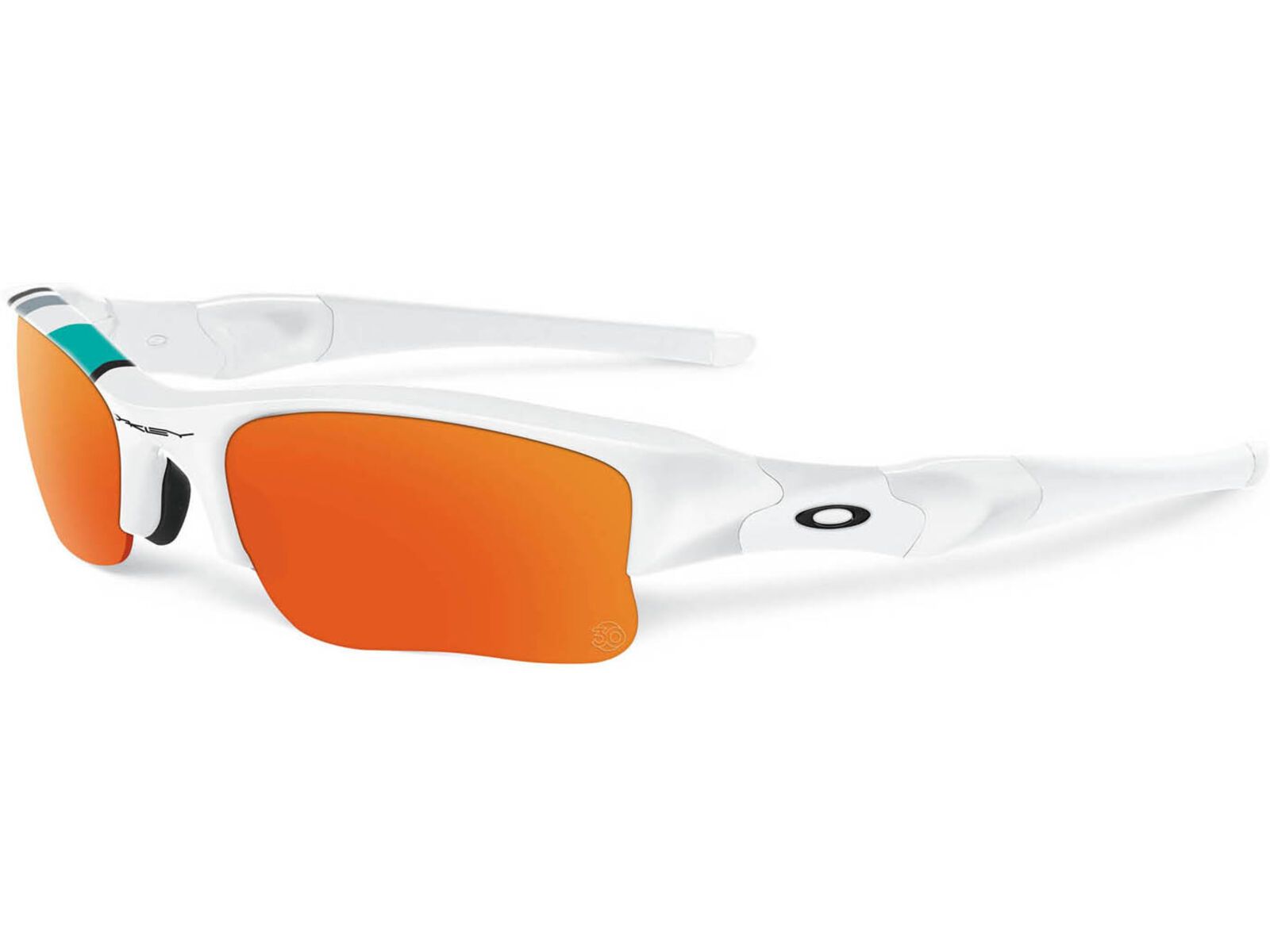 Oakley Flak Jacket XL 30 Years Sport Special Edition, polished white/fire iridium | Bild 1