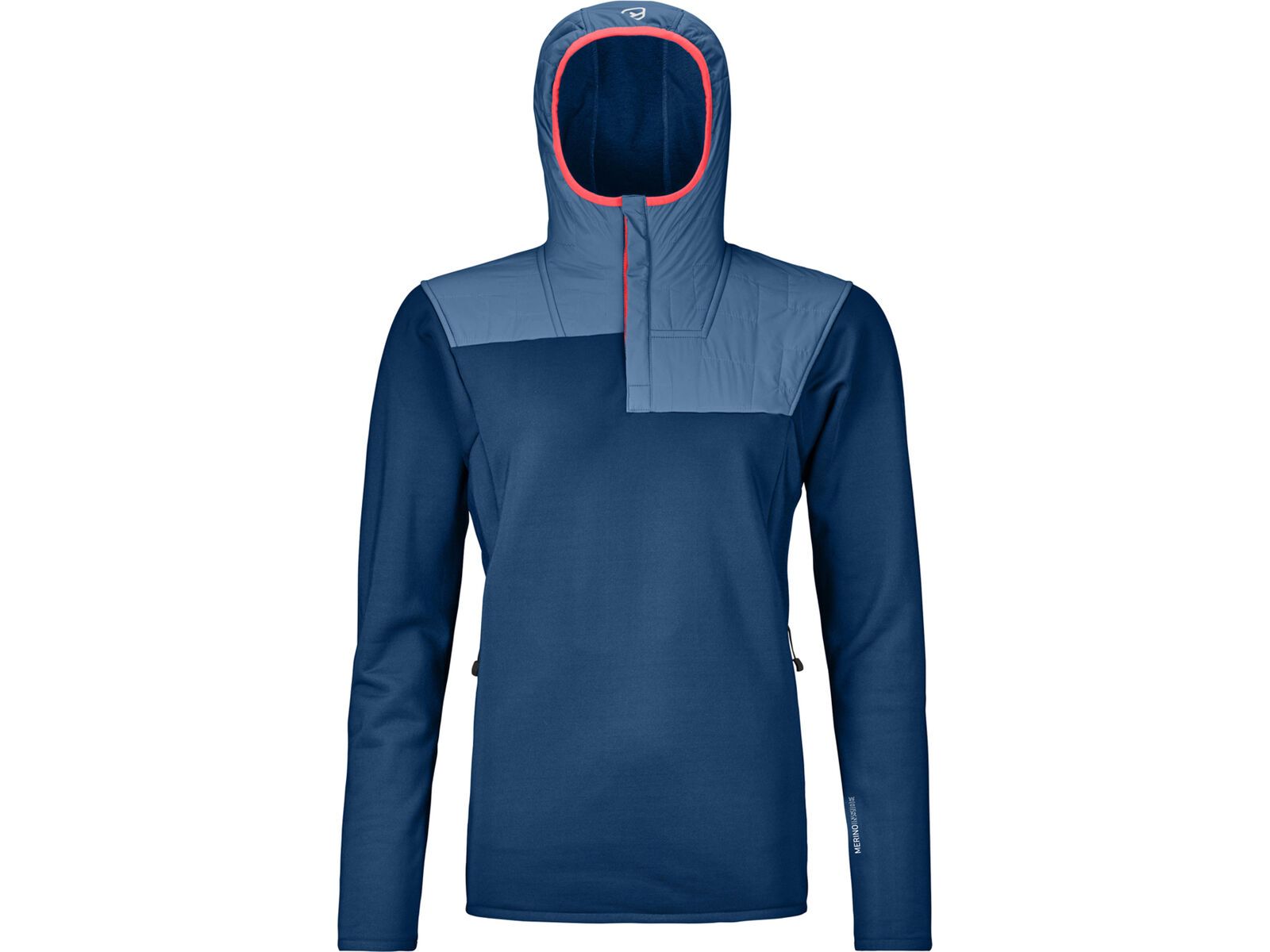 Ortovox Merino Fleece Plus Anorak W, petrol blue | Bild 1