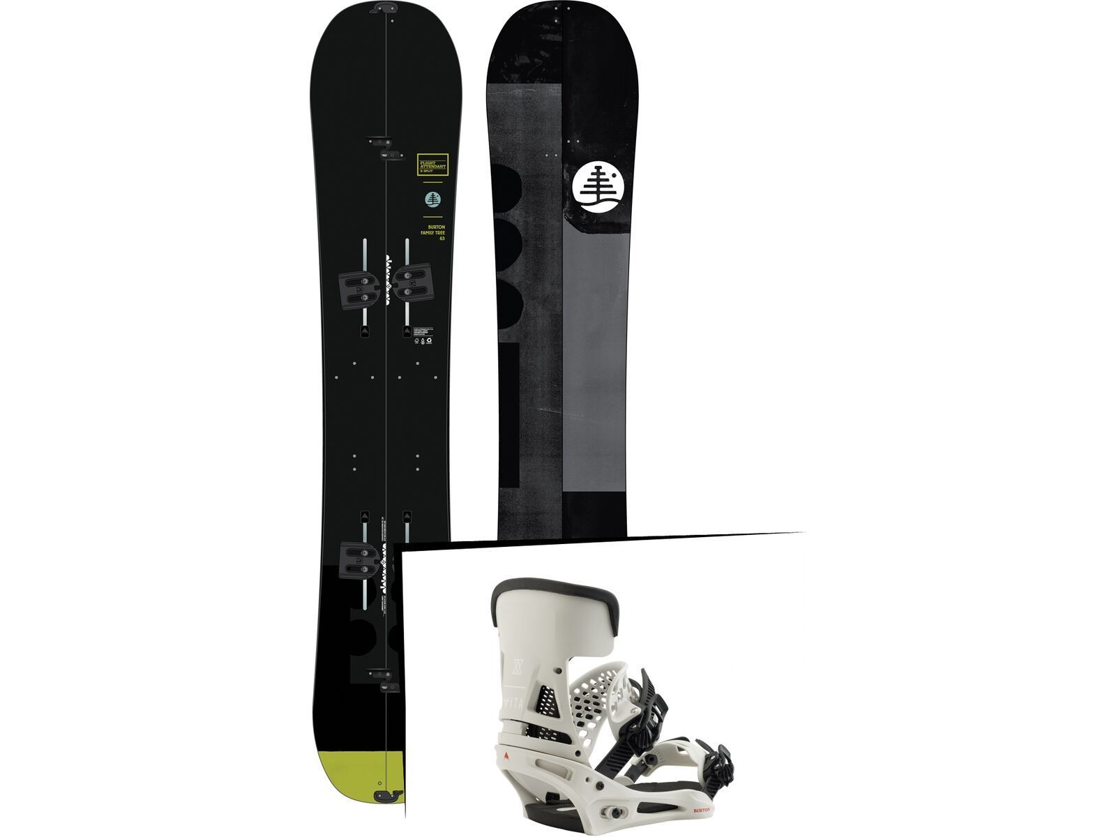Set: Burton Family Tree Flight Attendant X Split 2019 + Burton Malavita vape cloud | Bild 1