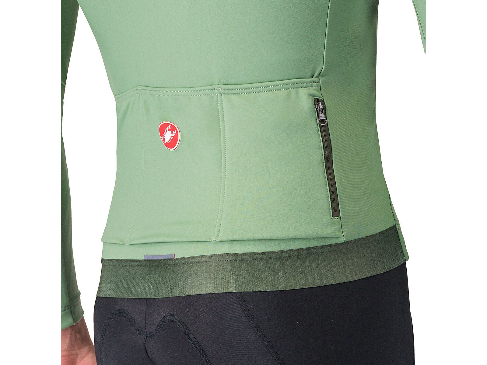 Castelli Espresso Thermal Jersey, green pepper/deep green | Bild 4