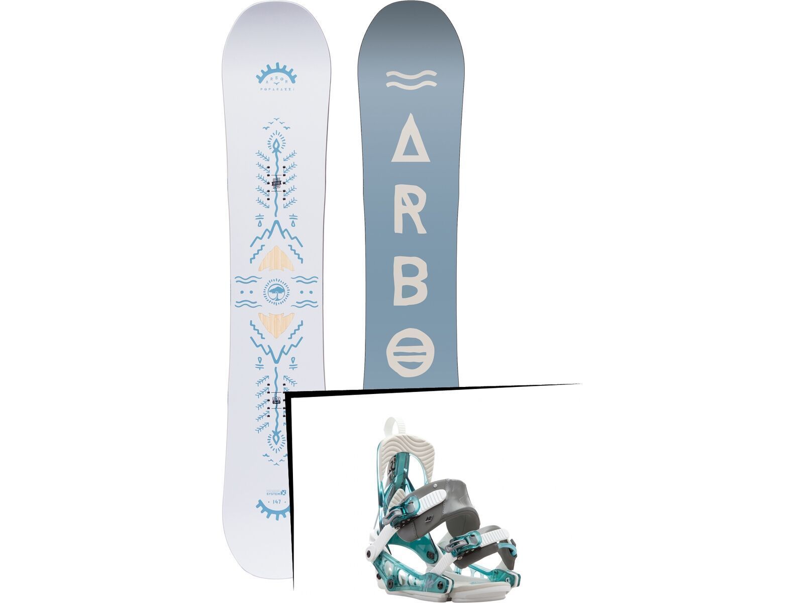 Set: Arbor Poparazzi 2017 + K2 Cinch Tryst (1728790S) | Bild 1