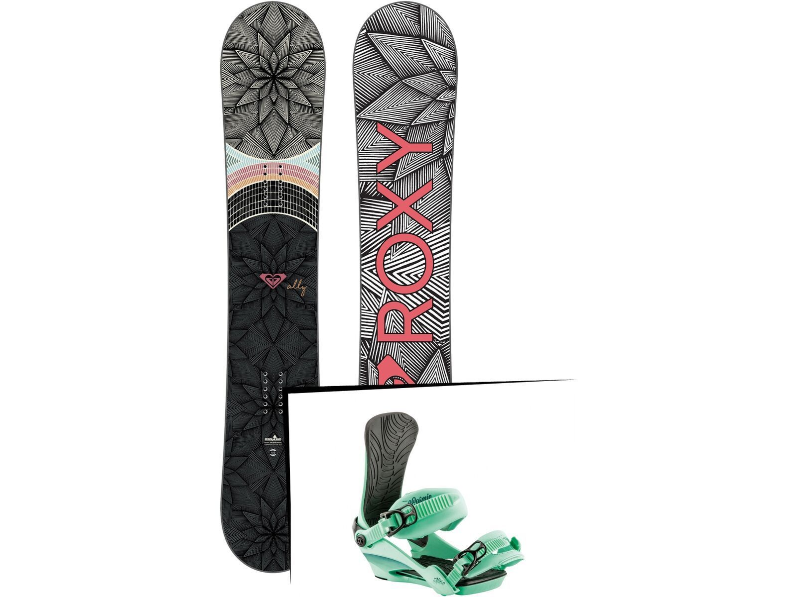 Set: Roxy Ally 2019 + Nitro Cosmic muted brights series coral | Bild 1