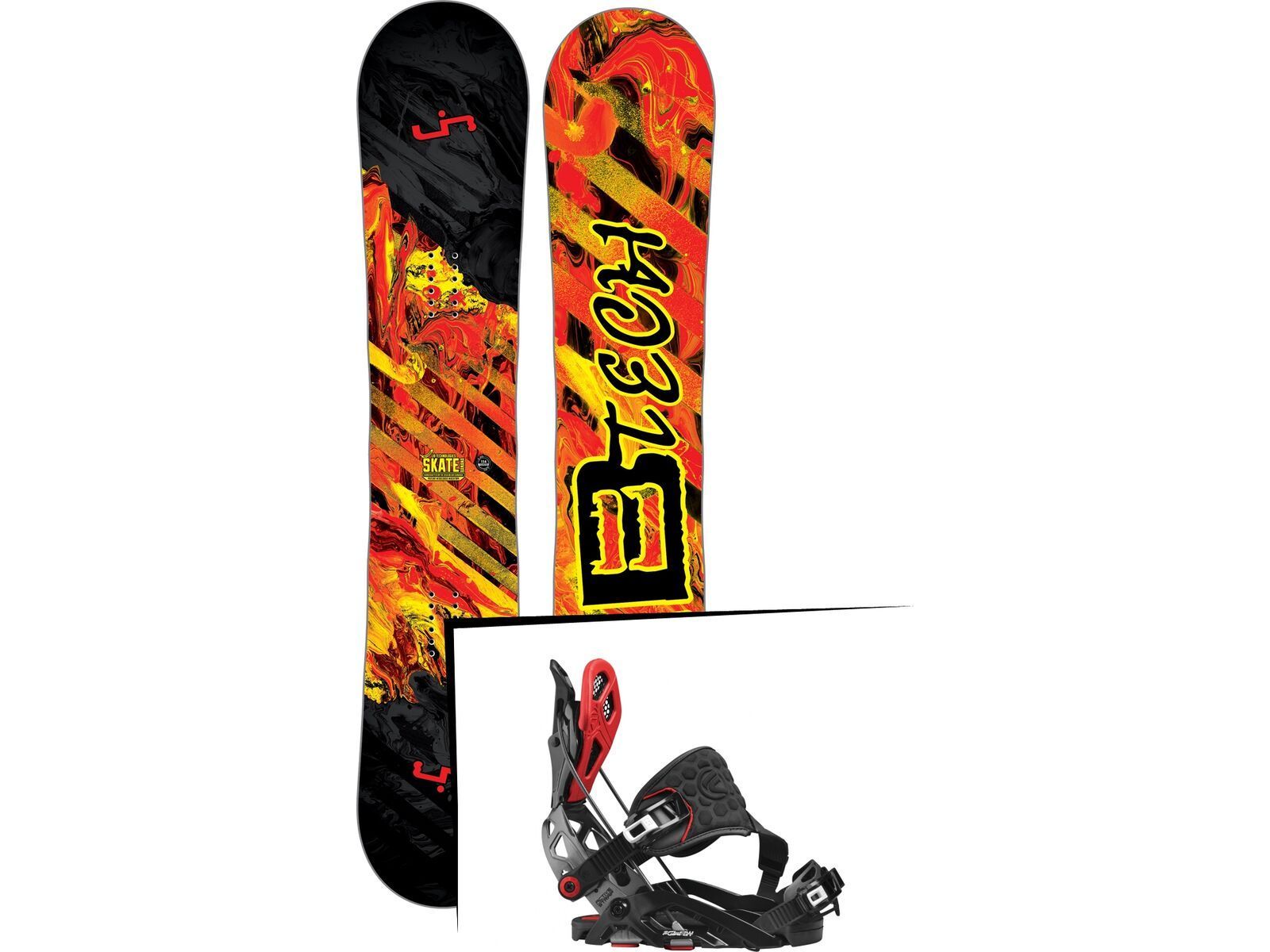 Set: Lib Tech Sk8 Banana 2017 + Flow Fuse-GT Hybrid (1718348S) | Bild 1