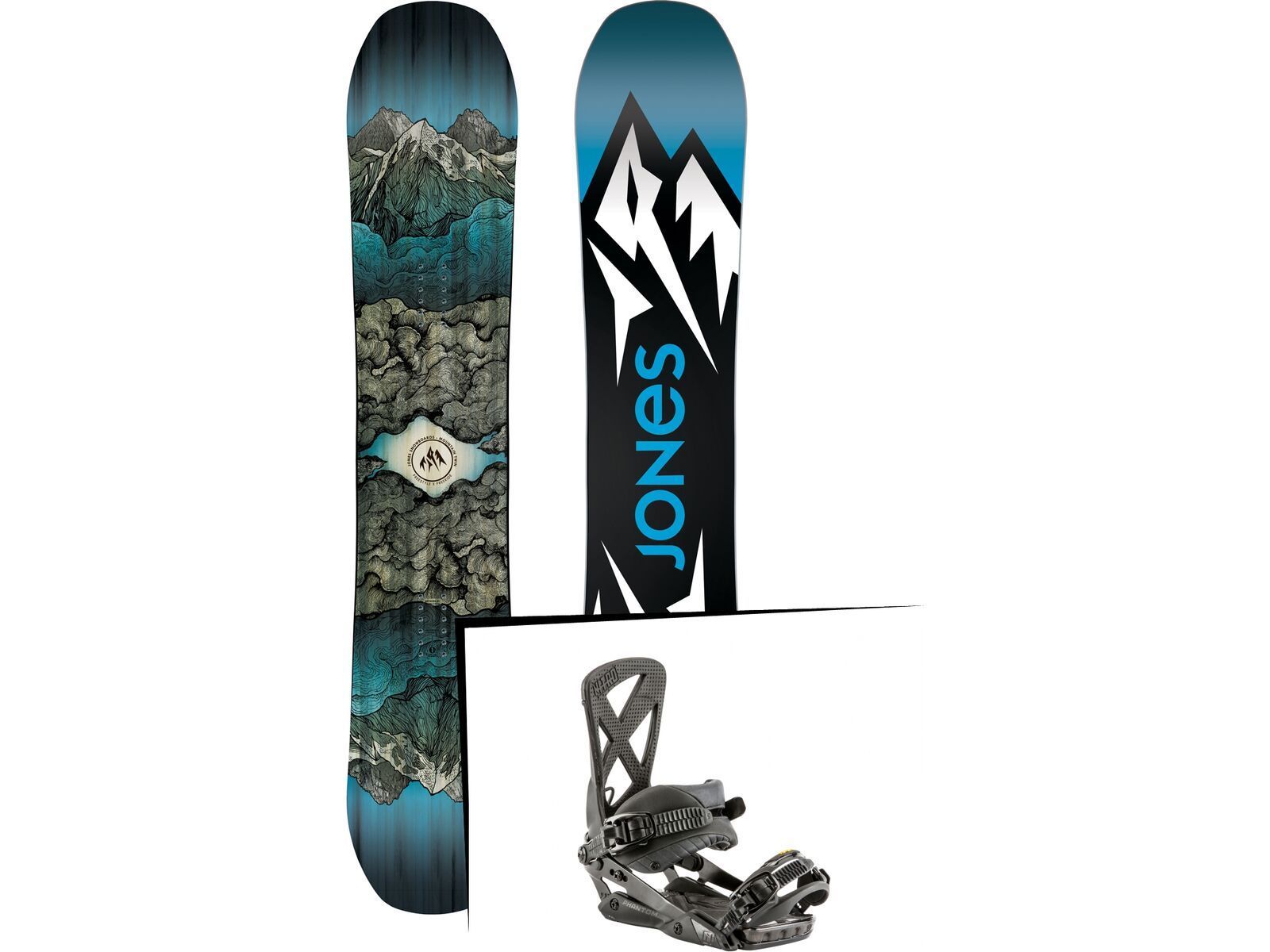 Set: Jones Mountain Twin 2019 + Nitro Phantom dark night | Bild 1