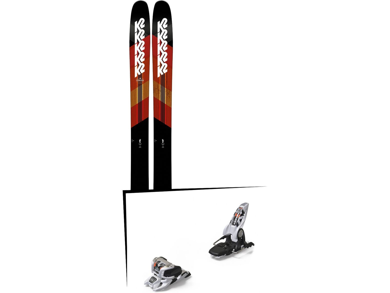 Set: K2 SKI Catamaran 2019 + Marker Griffon 13 ID white | Bild 1