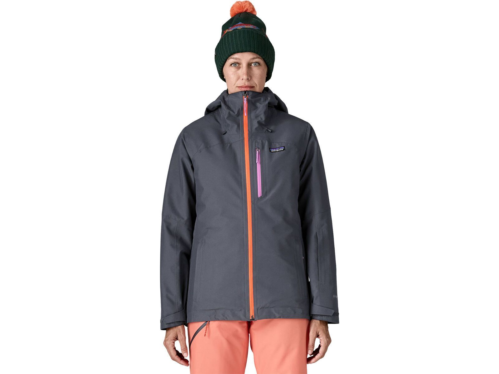 Patagonia Women's Insulated Powder Town Jacket, smolder blue w/orange peel | Bild 6