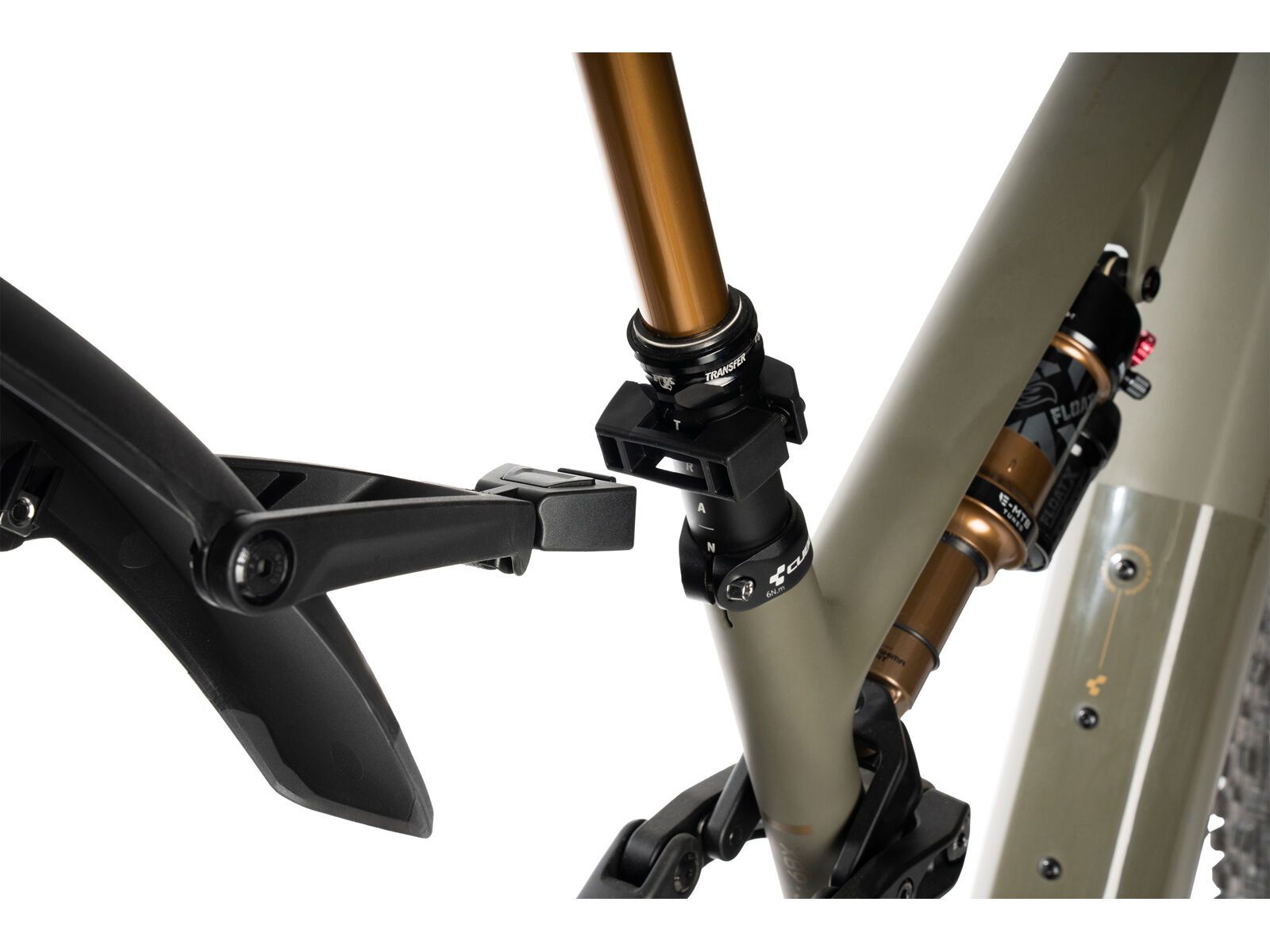 Cube Acid Steckschutzblech Vane Pro 27.5-29 Zoll Click hinten, black´n´grey | Bild 3