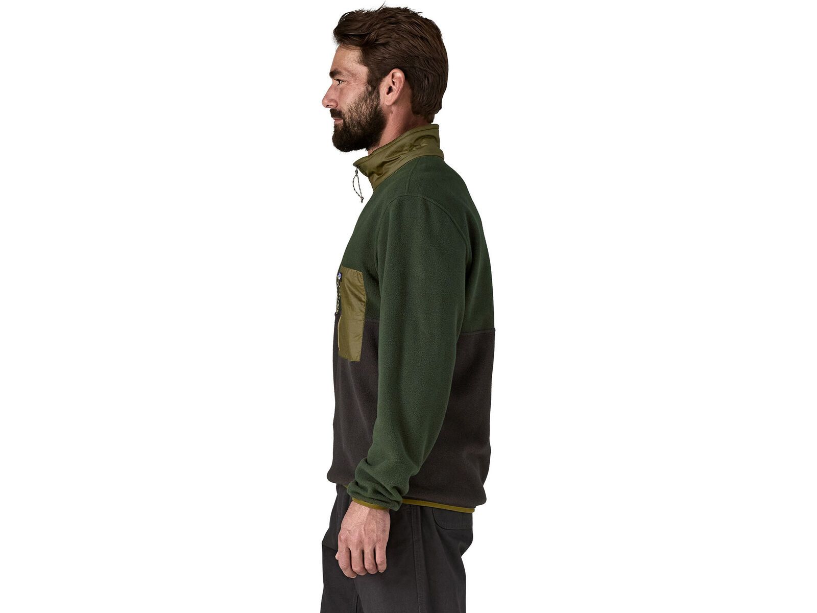 Patagonia Men's Microdini 1/2-Zip Fleece Pullover, black | Bild 3