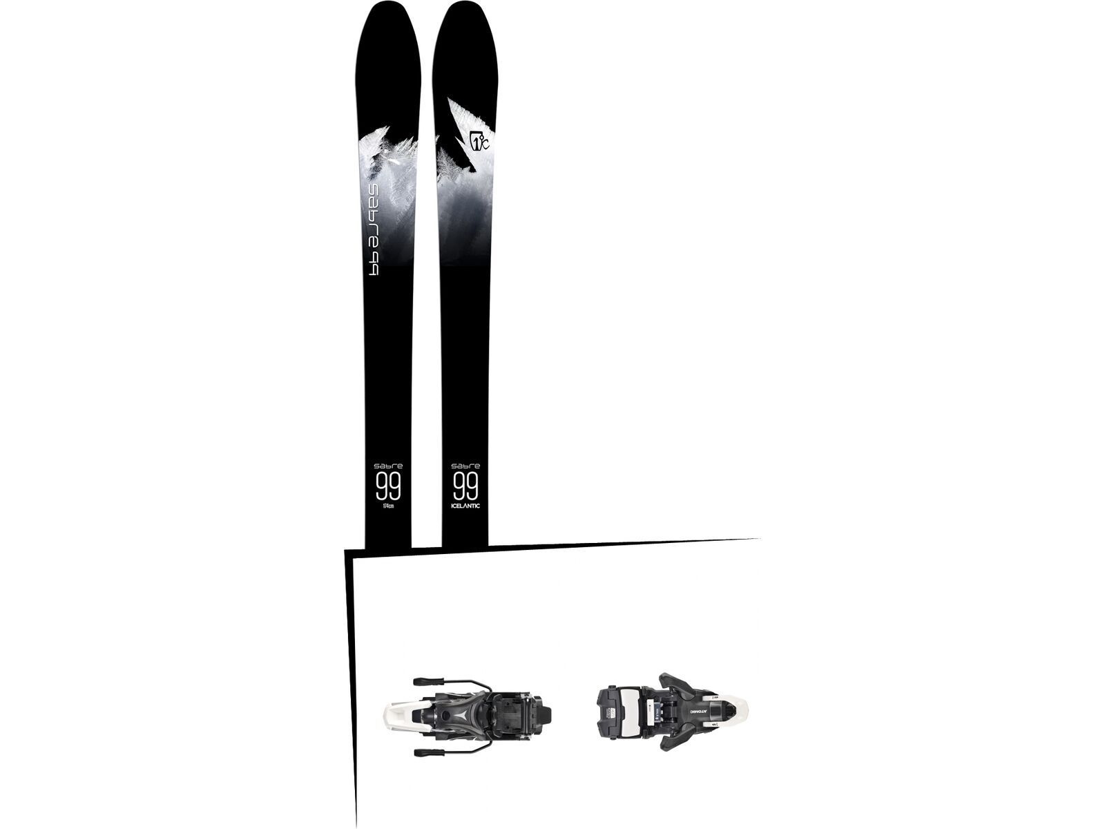 Set: Icelantic Sabre 99 2018 + Atomic Shift MNC 13 black/white | Bild 1