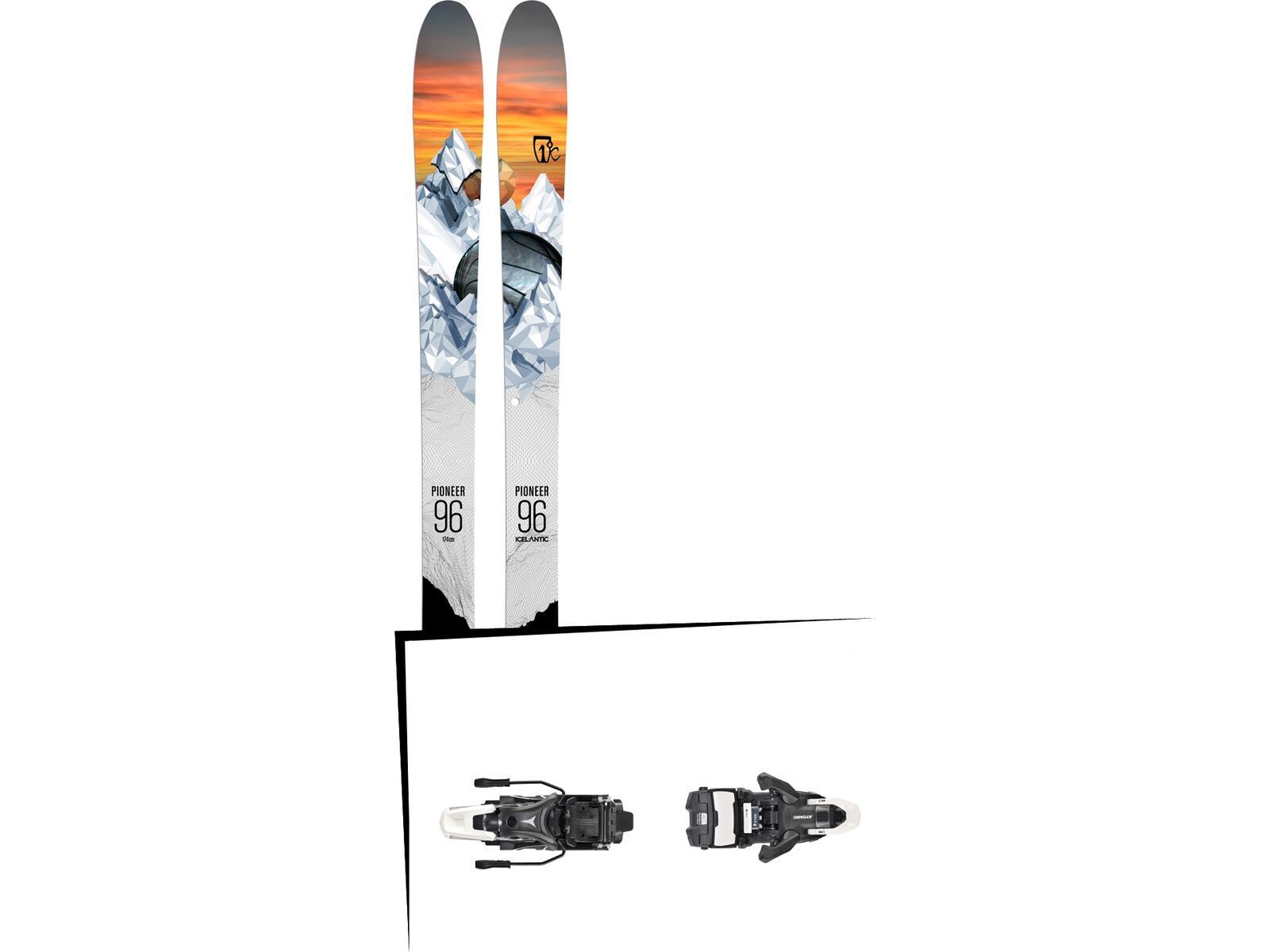 Set: Icelantic Pioneer 96 2018 + Atomic Shift MNC 13 black/white | Bild 1