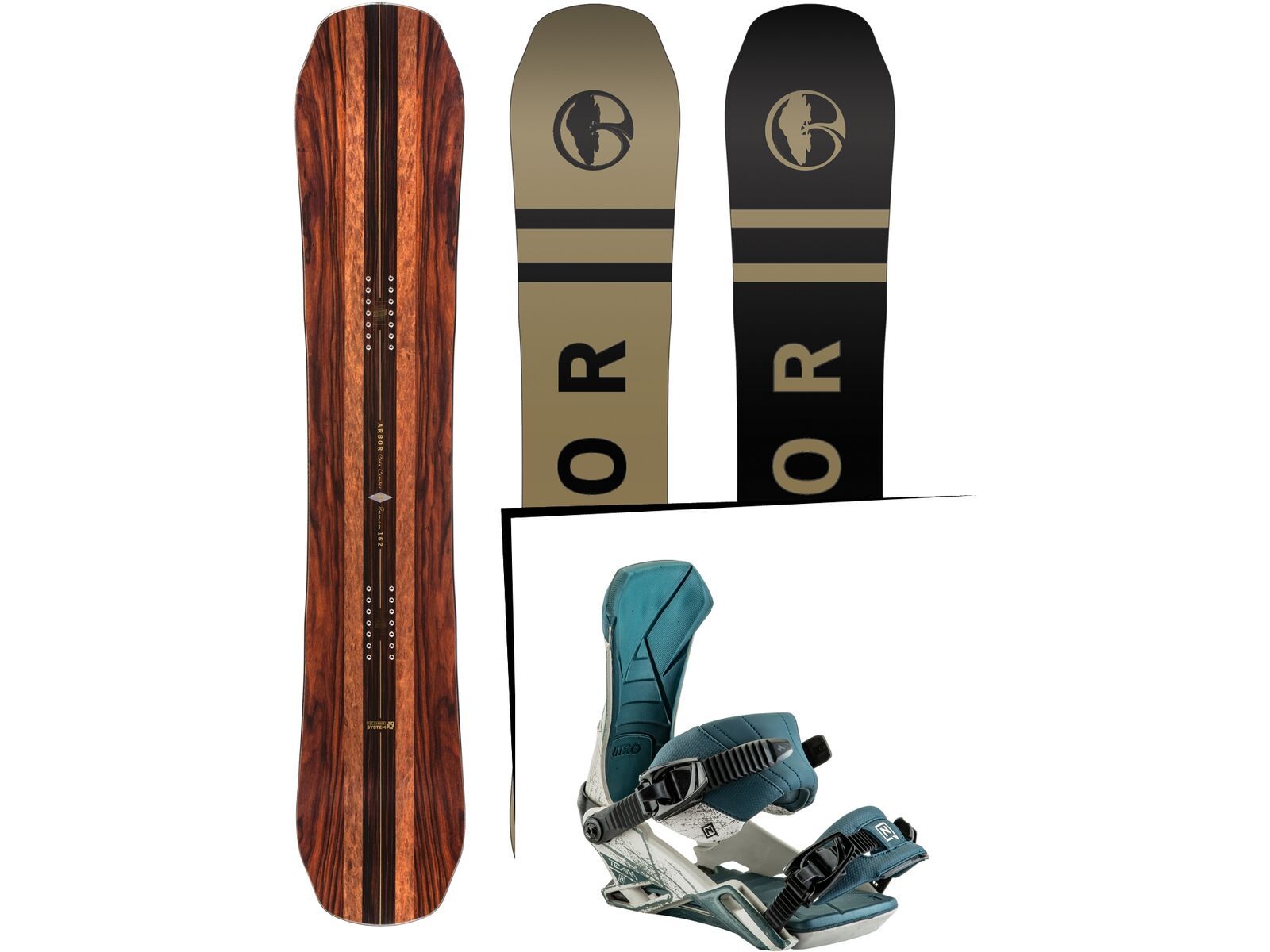 Set: Arbor Coda Camber Premium 2017 + Nitro Team (1691286S) | Bild 1