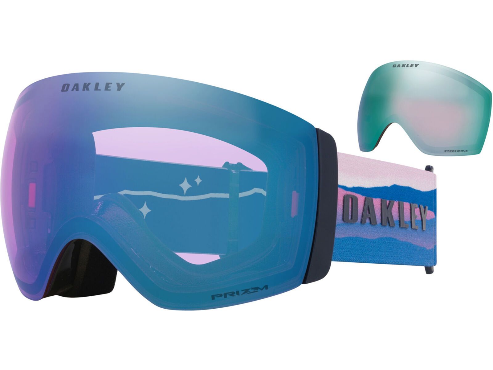 Oakley Flight Deck Pro L Mikaela Shiffrin Sign., Prizm Snow Iced Iridium & Sapphire Iridium | Bild 1