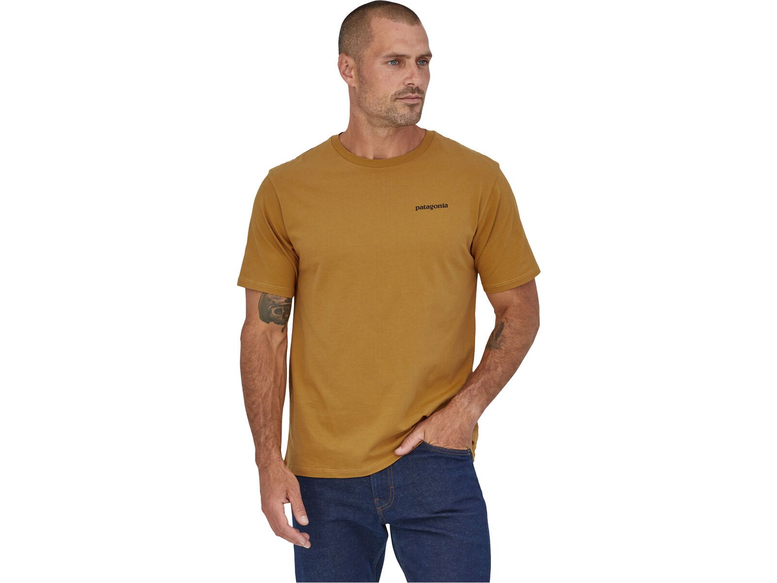 Patagonia Men's P-6 Mission Organic T-Shirt, oaks brown | Bild 2