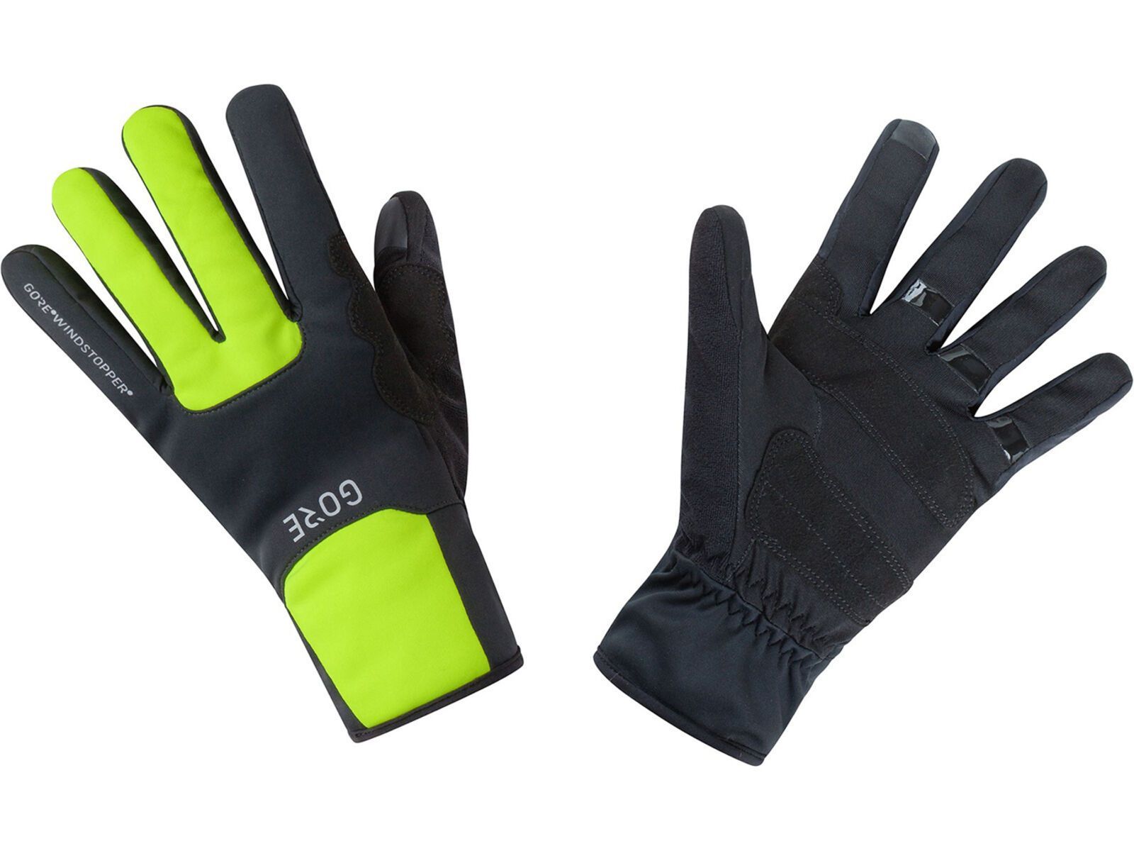GOREWEAR M Gore Windstopper Thermohandschuhe, black/neon yellow | Bild 1