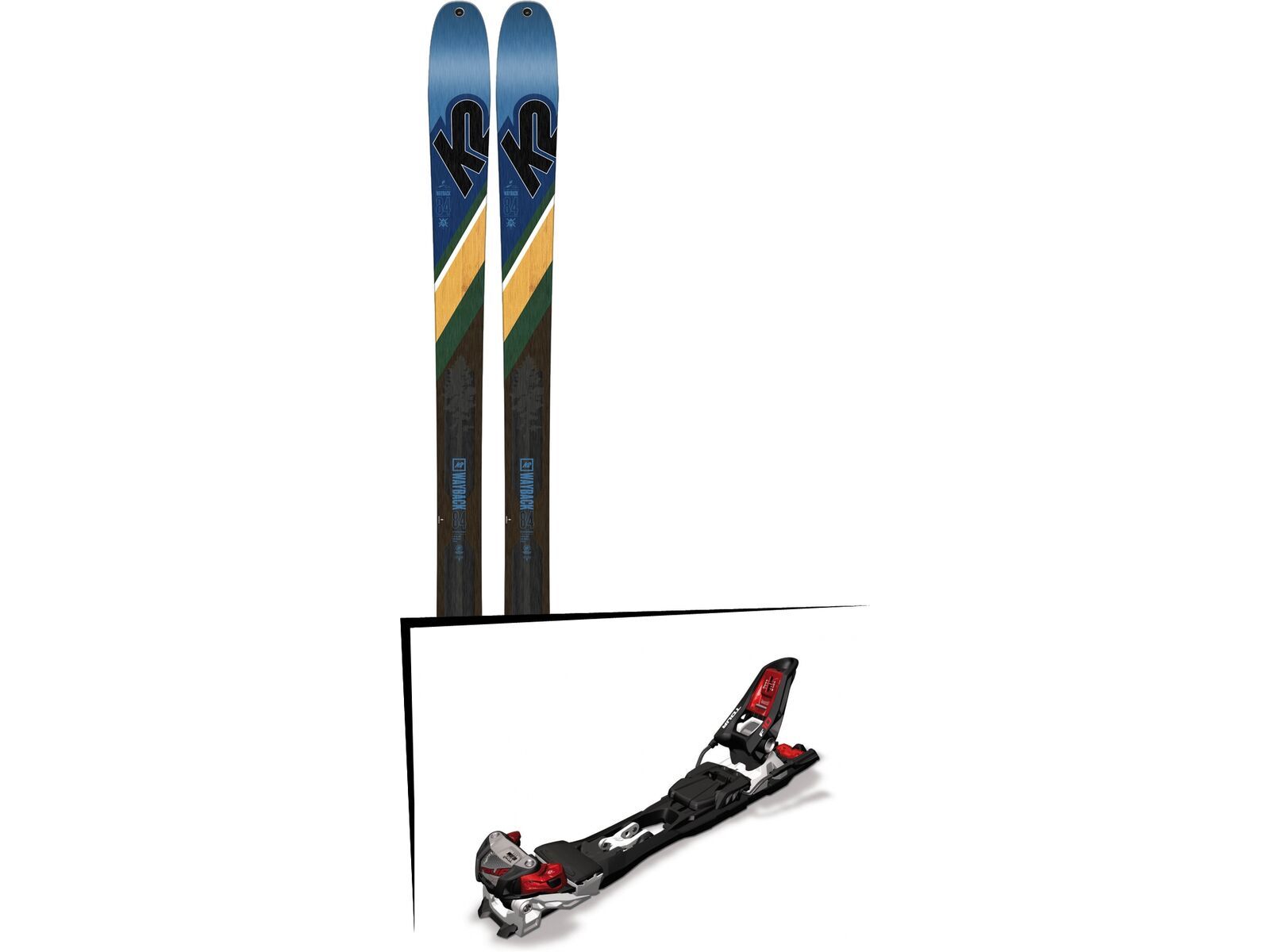 Set: K2 SKI Wayback 84 2019 + Marker F10 Tour black/white/red | Bild 1