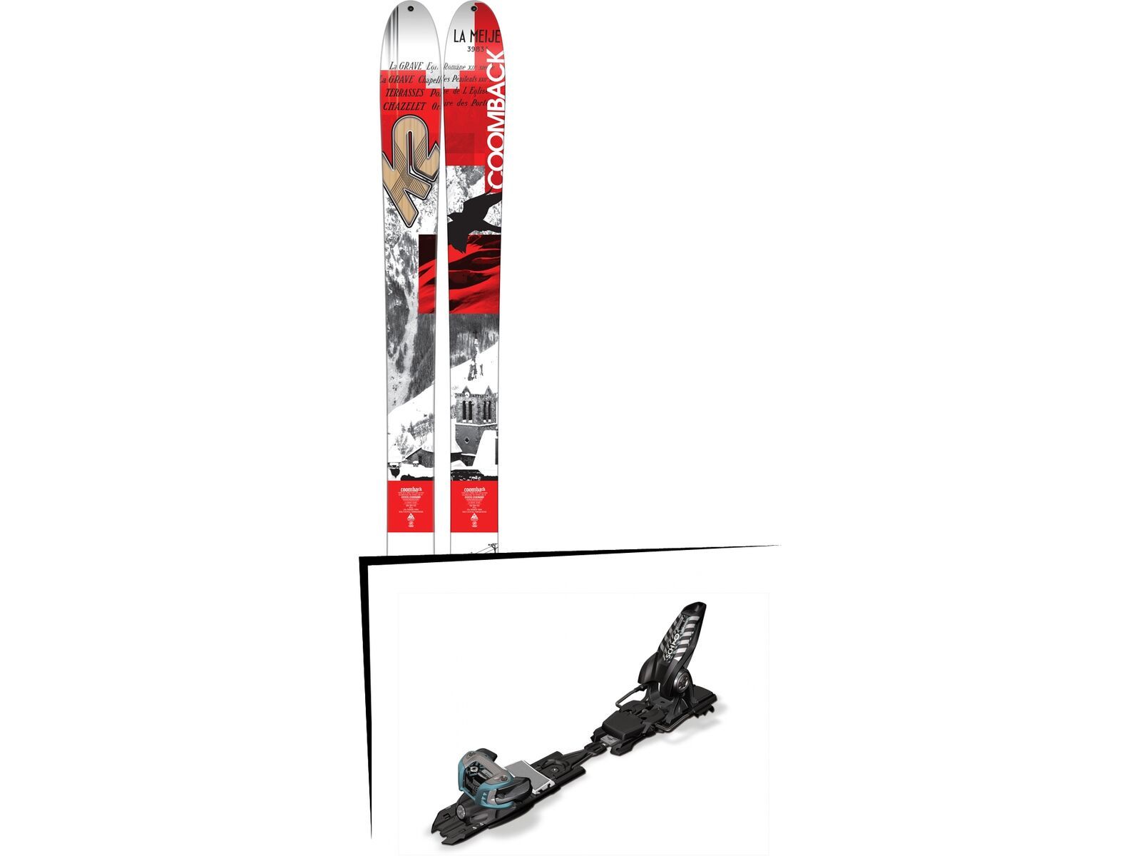 K2 SKI Set: Coomback 104 2016 + Marker Schizo 14 | Bild 1