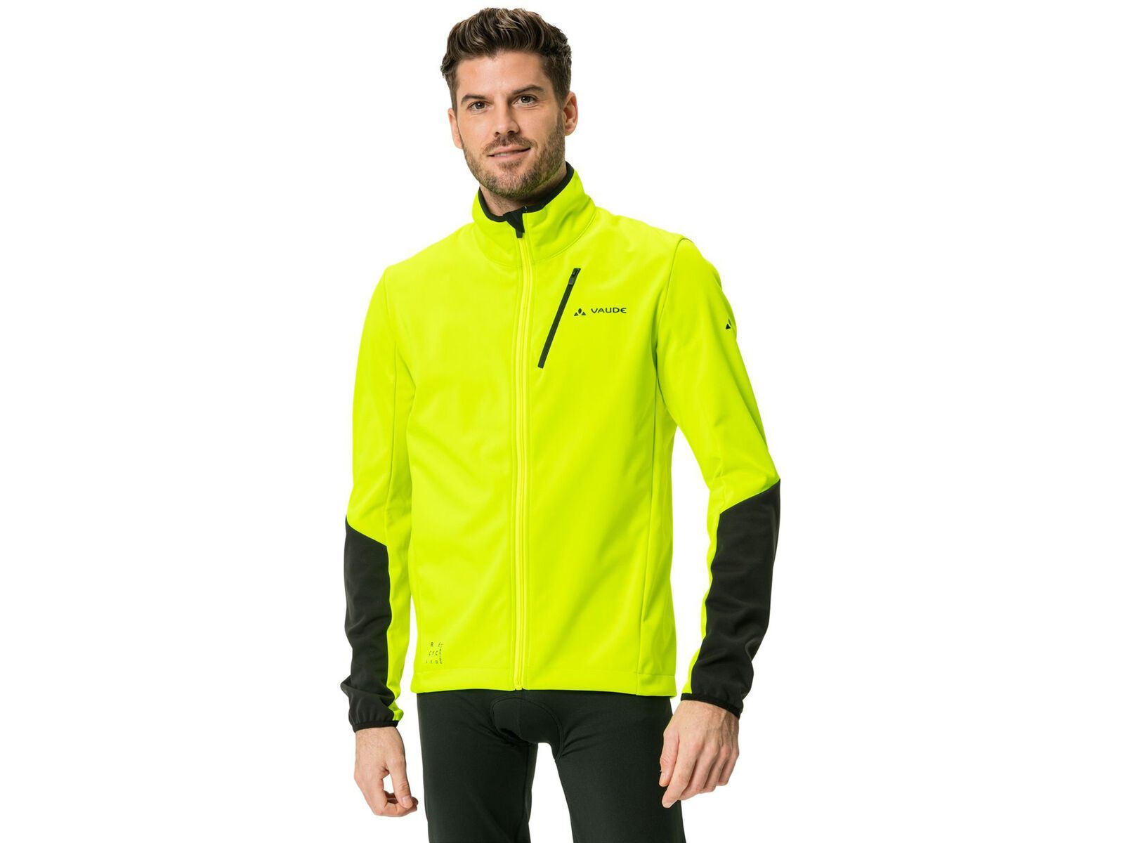 Vaude Men\'s Matera Softshell Jacket, neon yellow/black