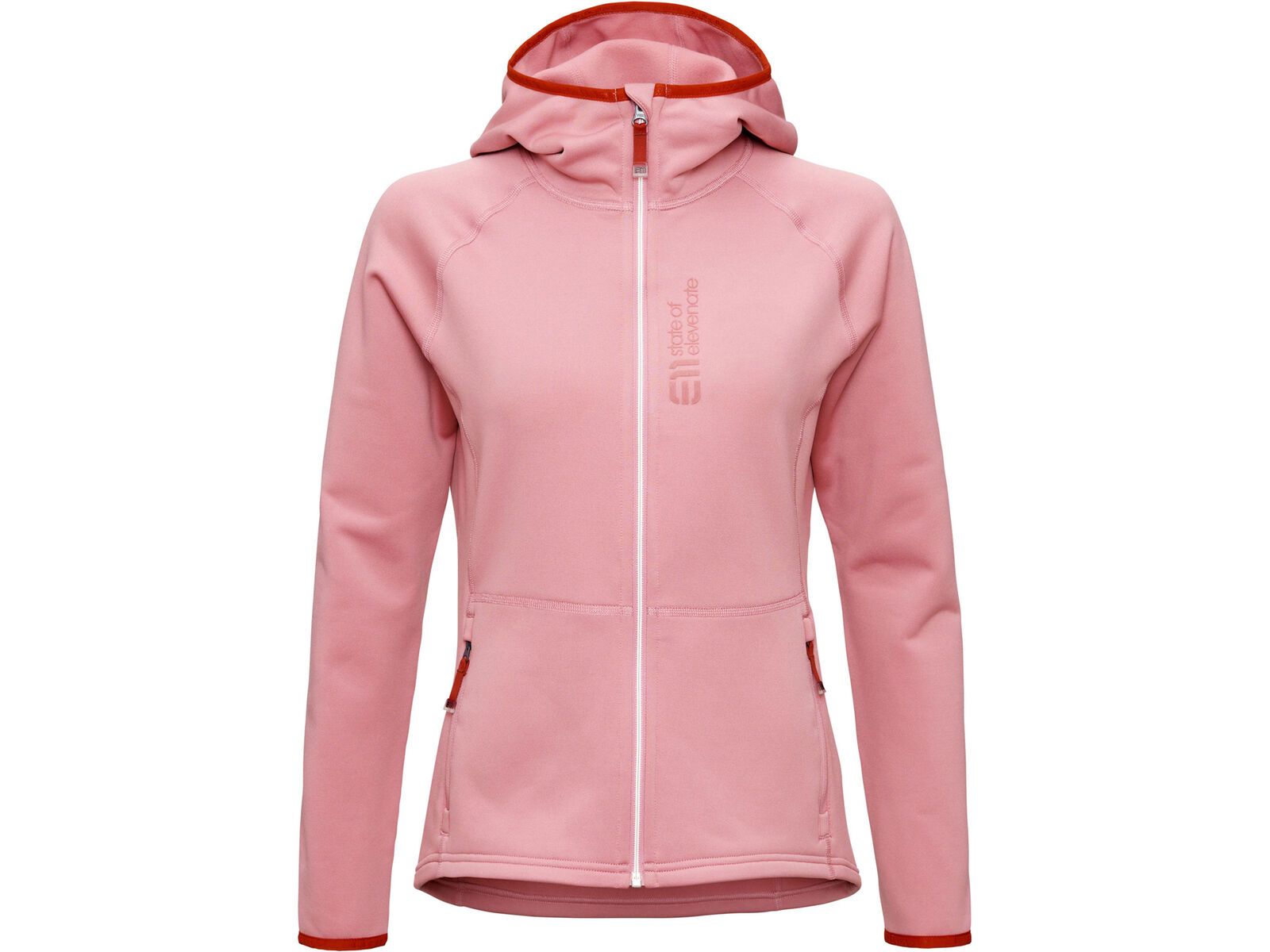 Elevenate Women's Skiers Fleece Hood, dark strawberry | Bild 1