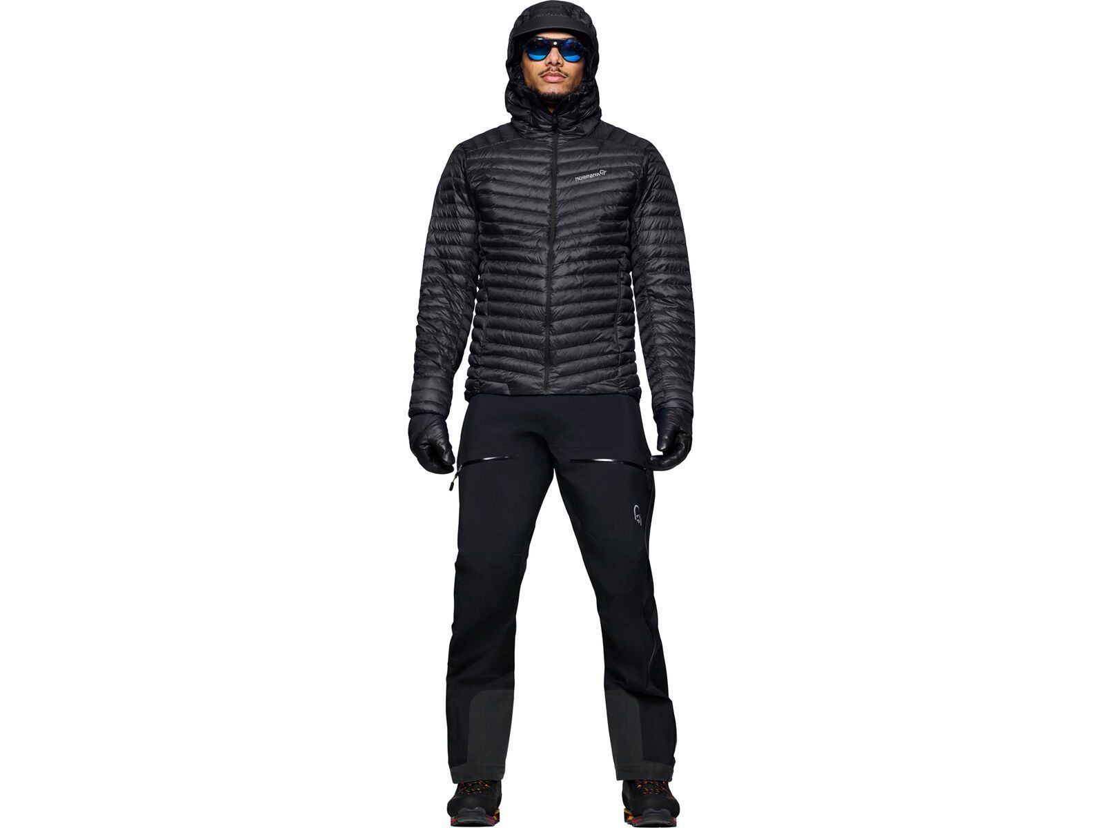 Norrona trollveggen down800 super light Hood M's, caviar black | Bild 4