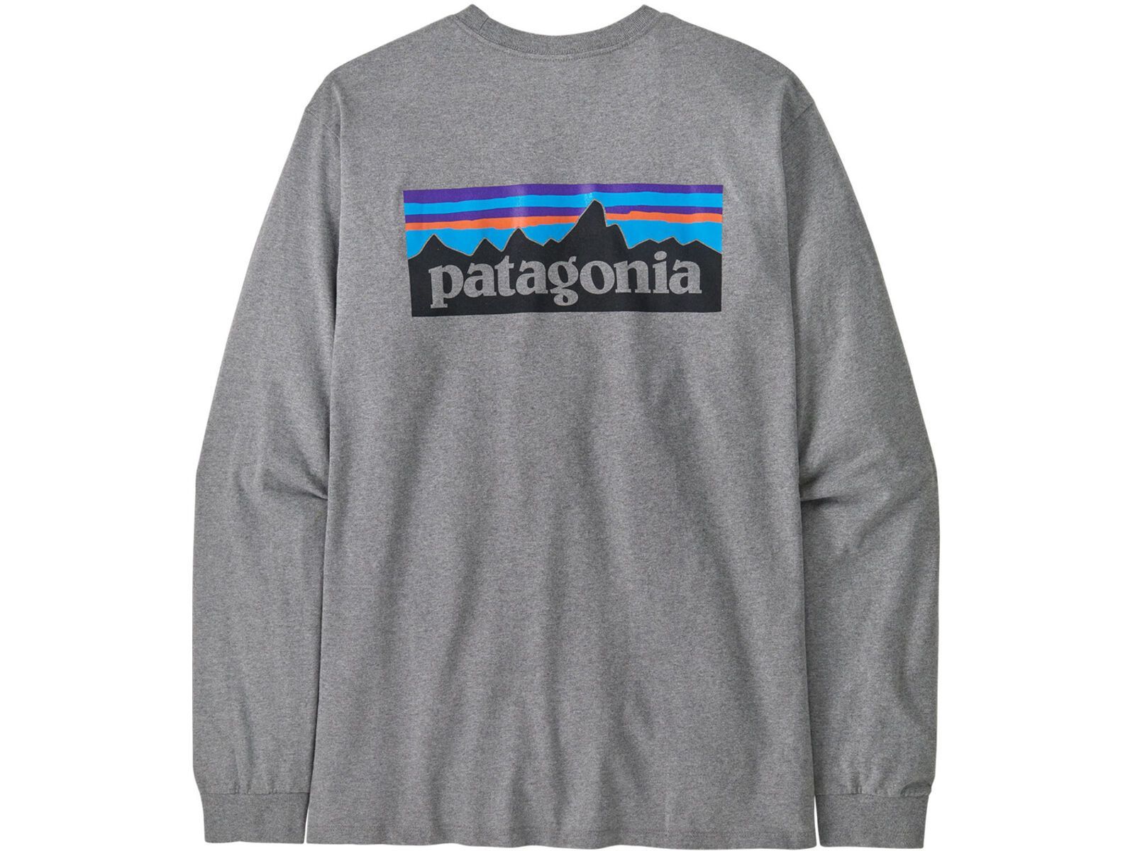 Patagonia Men's Long-Sleeved P-6 Logo Responsibili-Tee, gravel heather | Bild 2