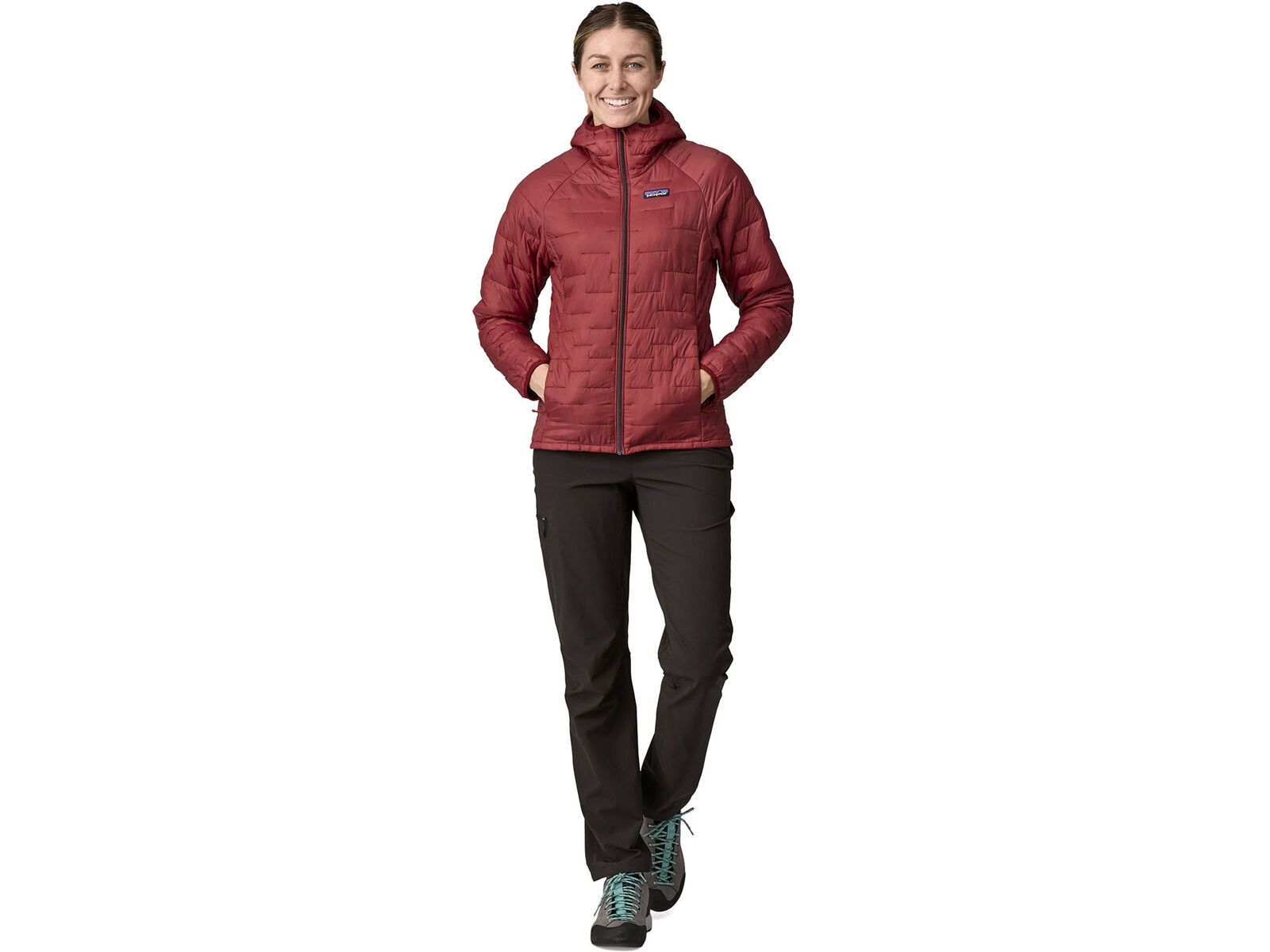 Patagonia Women's Micro Puff Hoody, oxide red | Bild 4