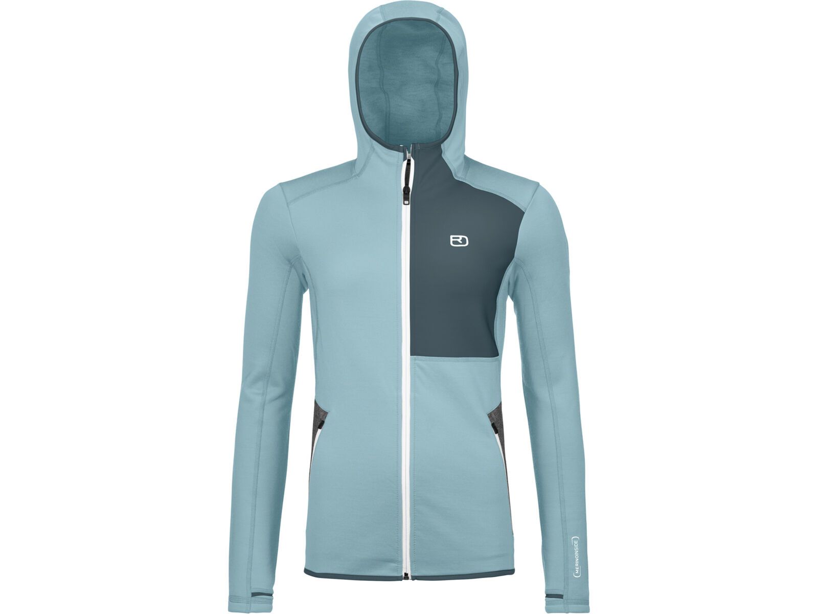 Ortovox Merino Fleece Hoody W, glacier grey | Bild 1