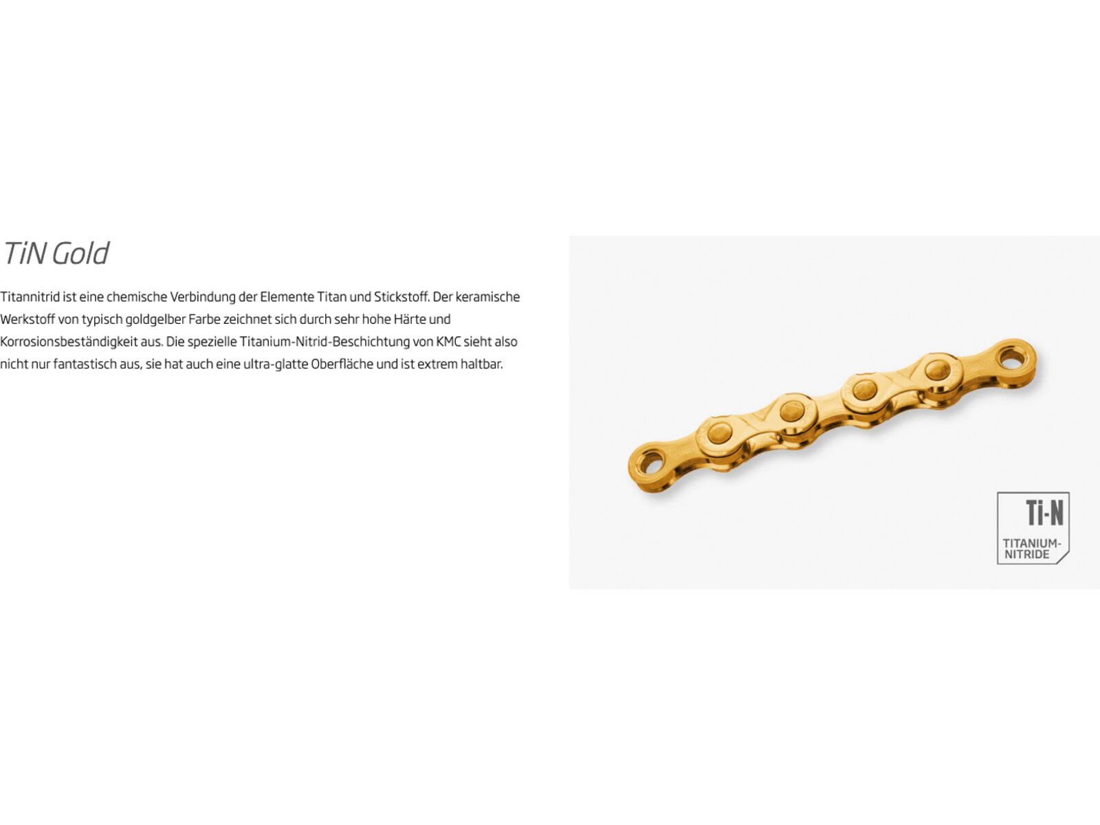 KMC X Flat Ti-N Gold - 12/13-fach, 126 Glieder | Bild 2