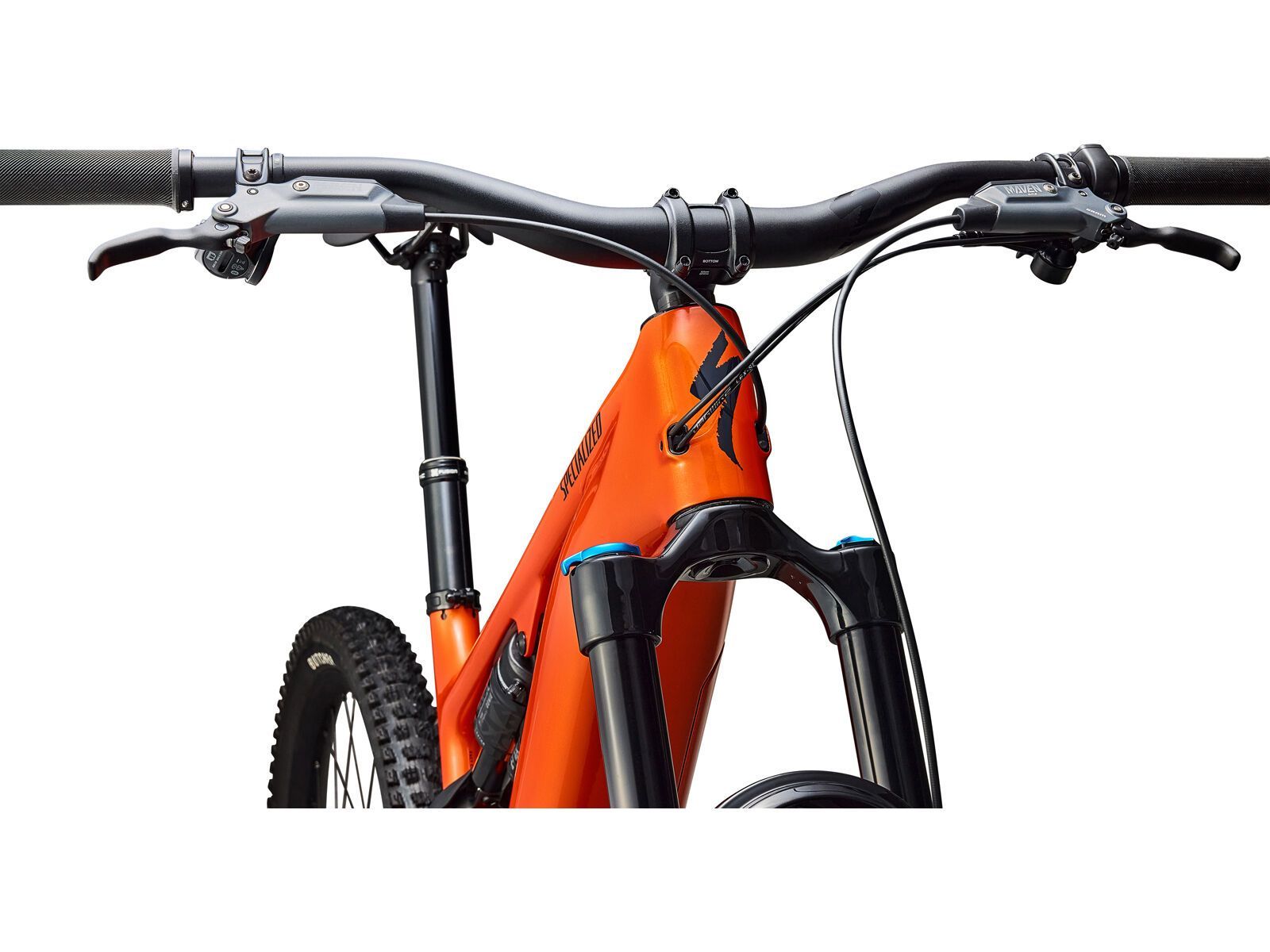 Specialized Turbo Levo 4 Comp, gloss orange tint over silver dust/dark navy | Bild 5