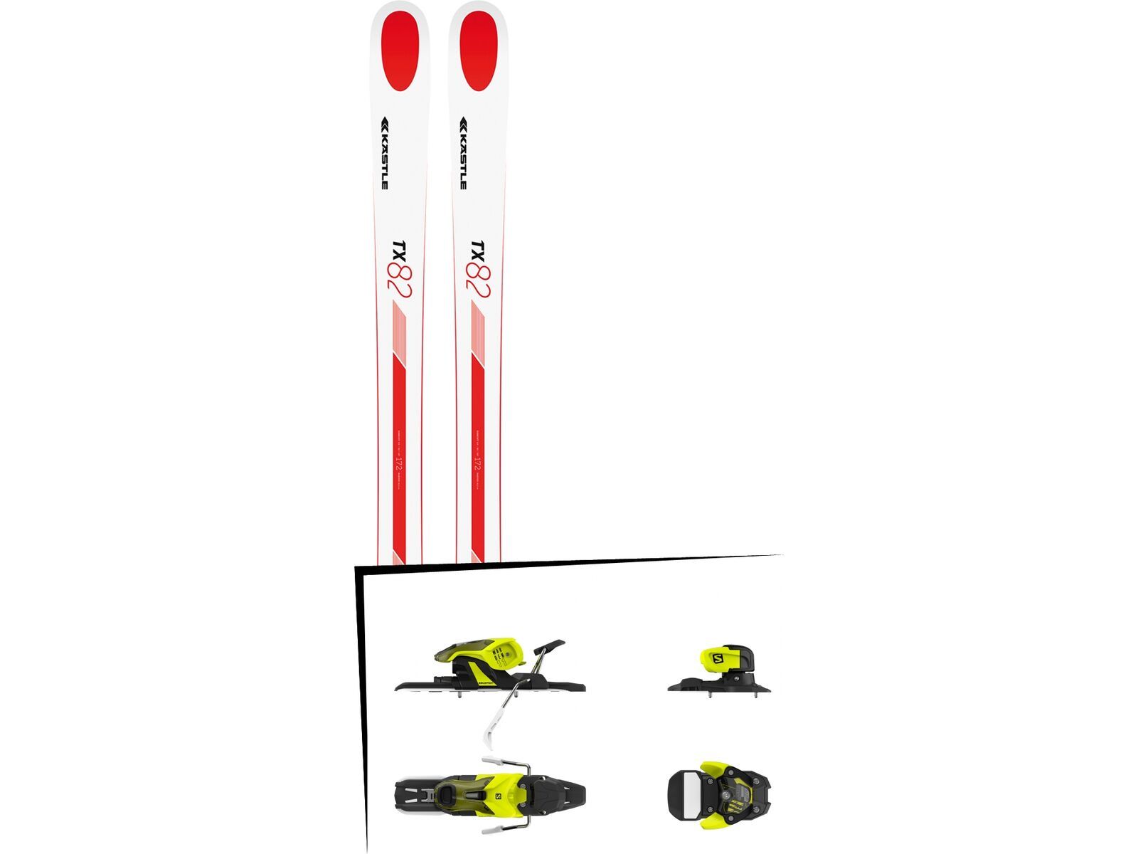 Set: Kästle TX82 2019 + Salomon Warden 11 yellow/black | Bild 1