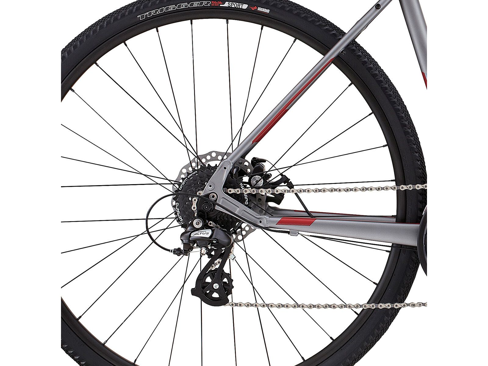 Specialized Crosstrail Disc, sterling/candy red/cyan | Bild 4