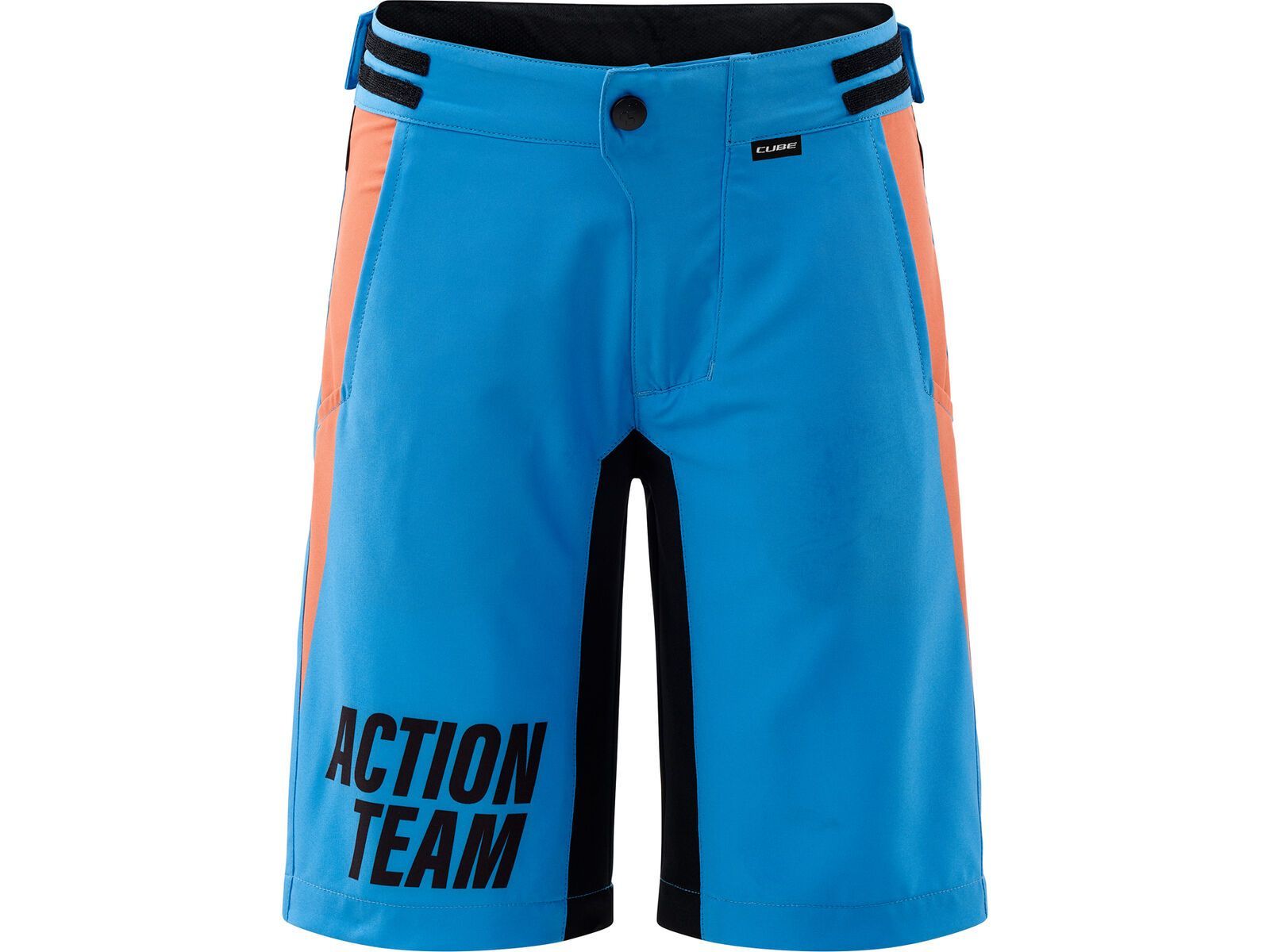 Cube Junior Baggy Shorts X Actionteam, blue´n´orange | Bild 1