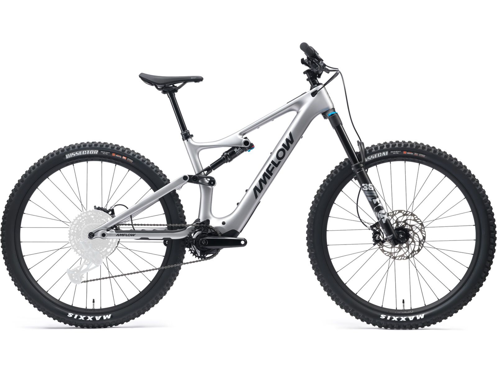 Amflow PL Carbon SRAM Eagle 70 - 800 Wh, satin silver | Bild 1