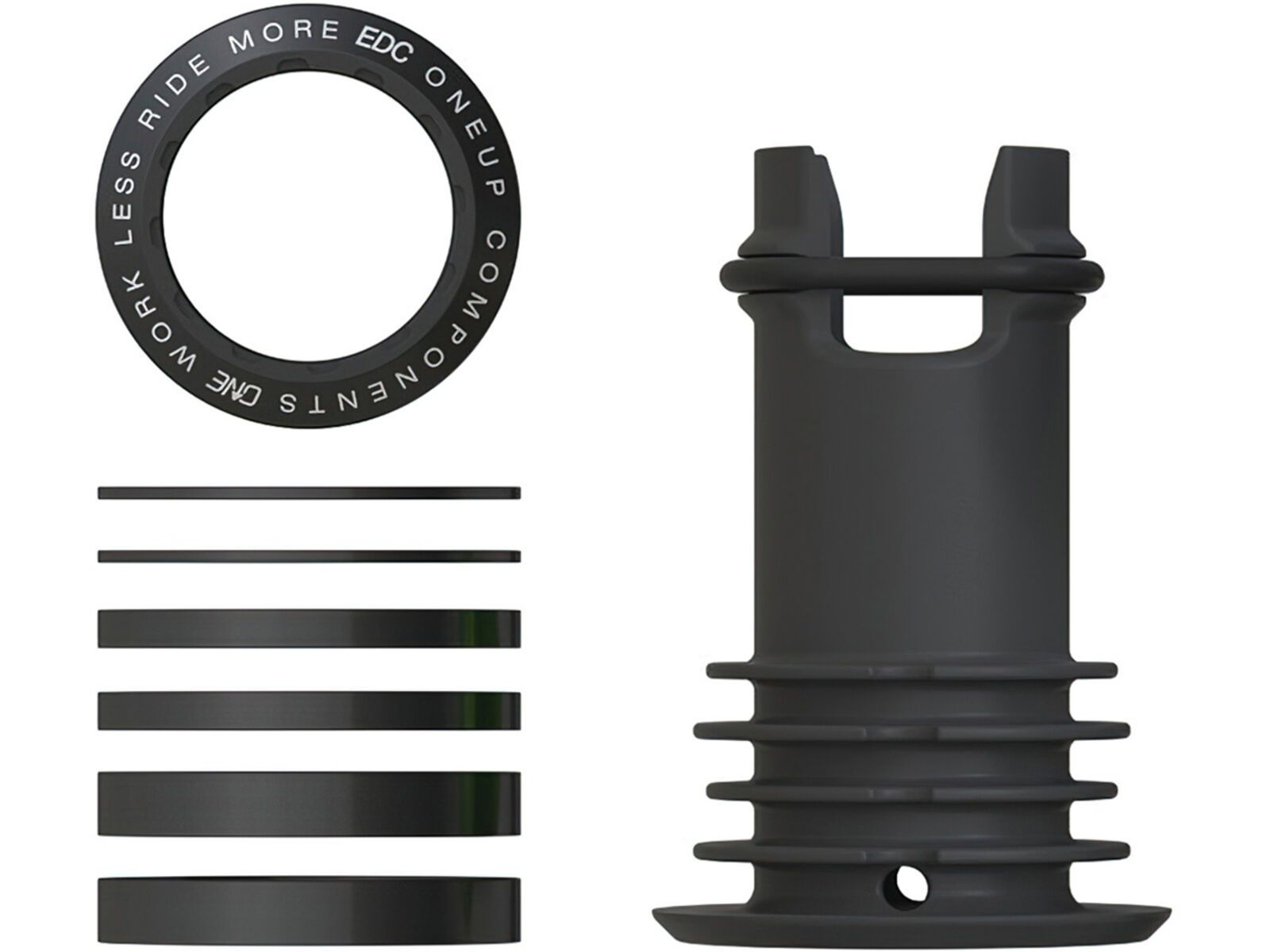 OneUp Components EDC Threaded Top Cap, black | Bild 1