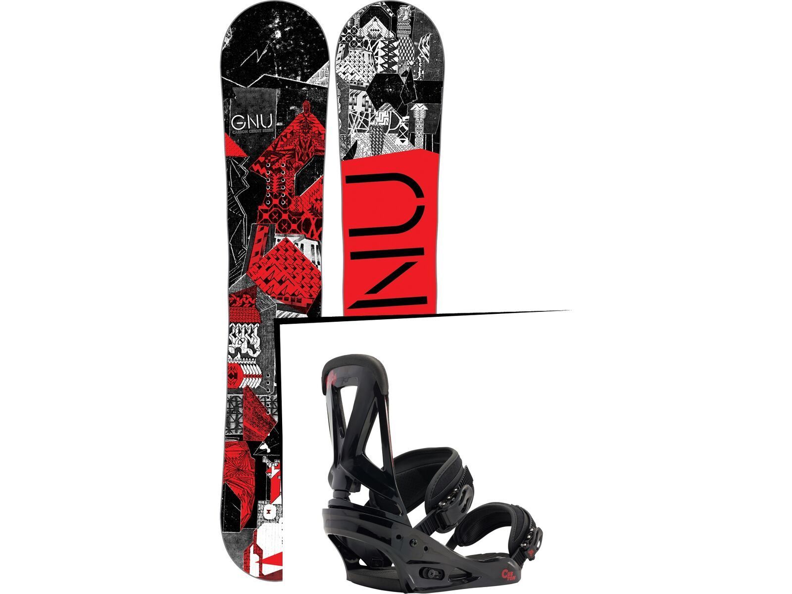 Set: Gnu Carbon Credit 2017 + Burton Custom (1464181S) | Bild 1