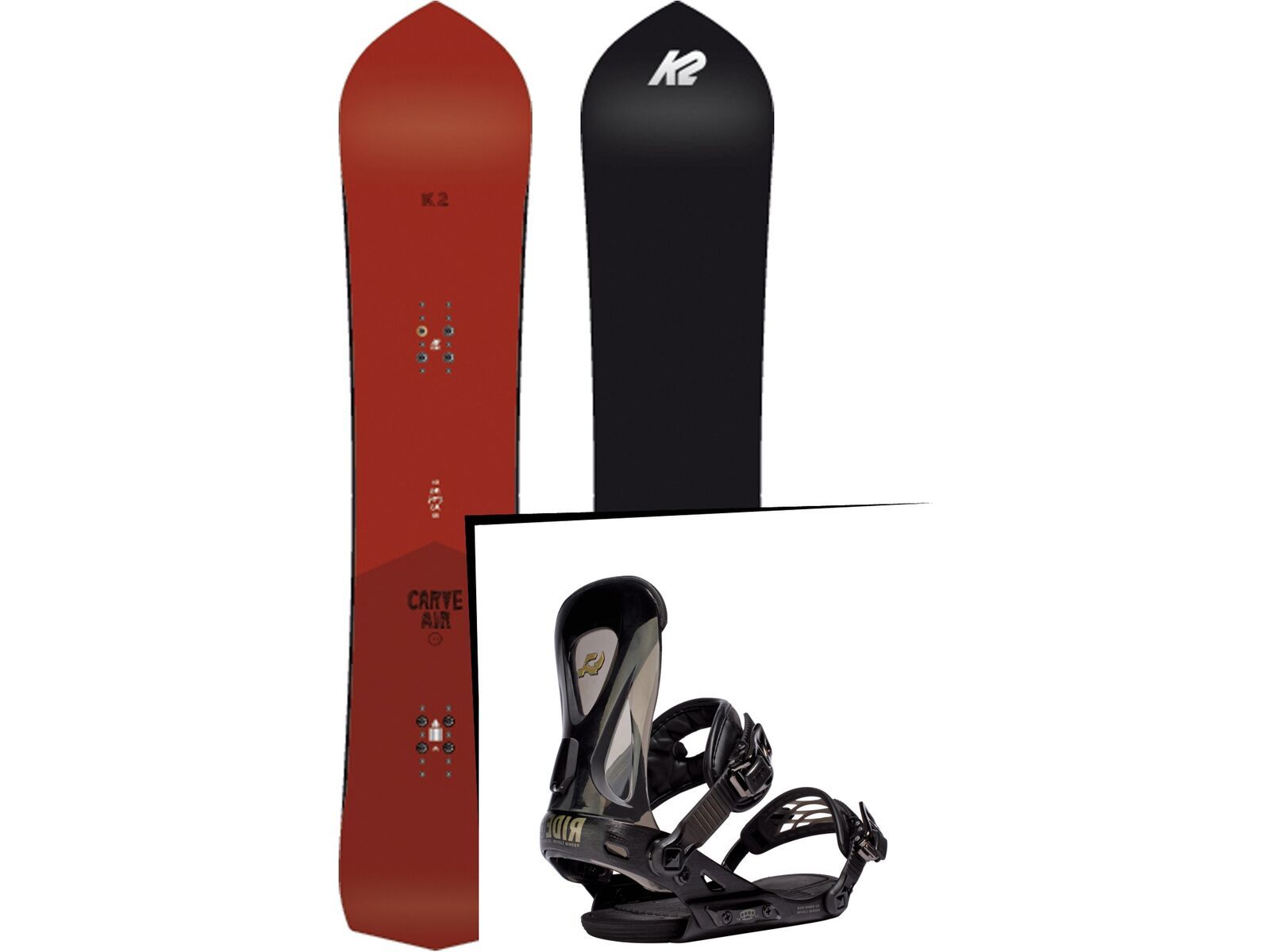 Set: K2 Carve Air 2017 + Ride Revolt (1178203S) | Bild 1