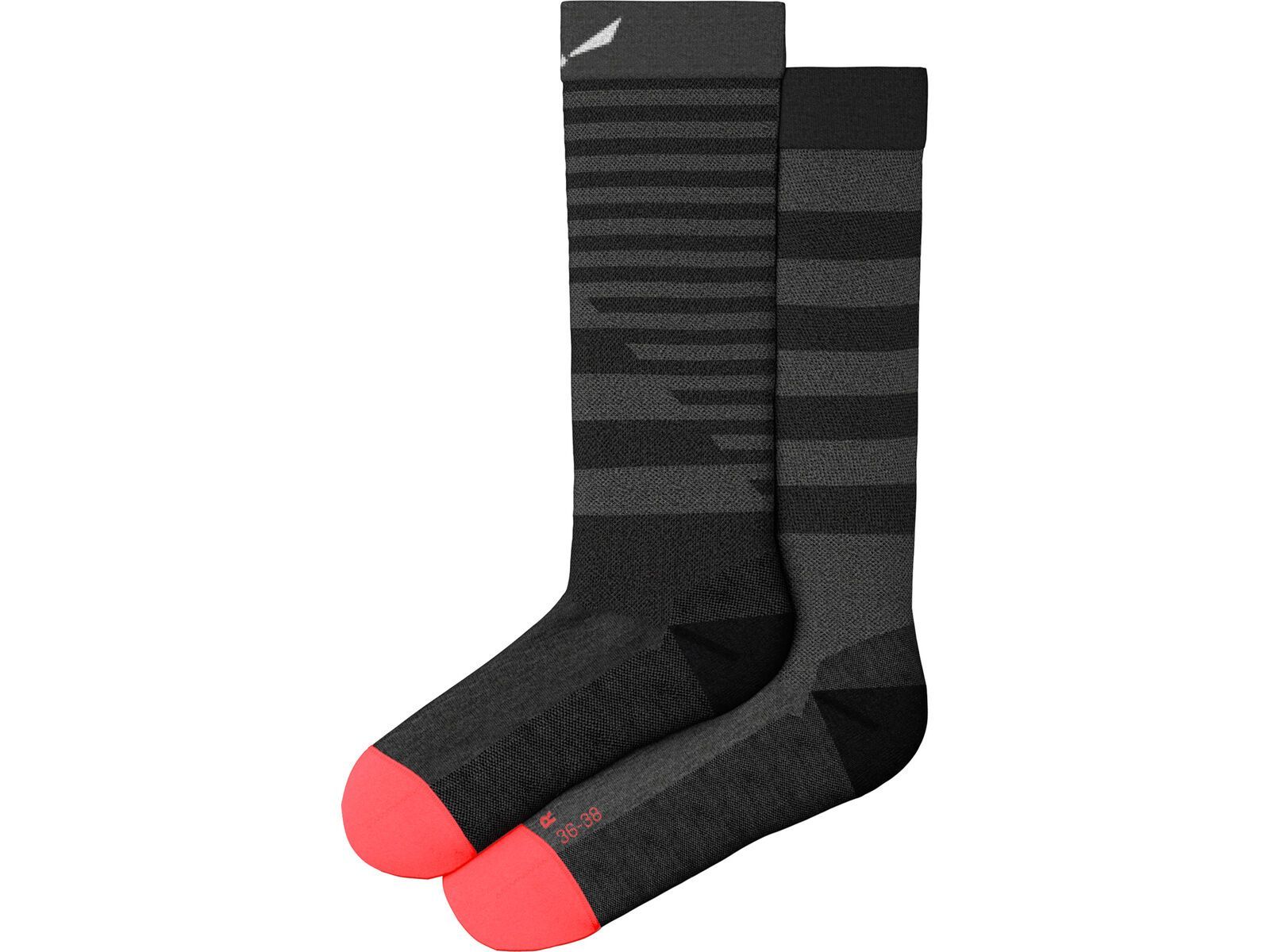 Salewa Fanes Hybrid Stripes Merino Socken Damen, medium grey melange | Bild 1