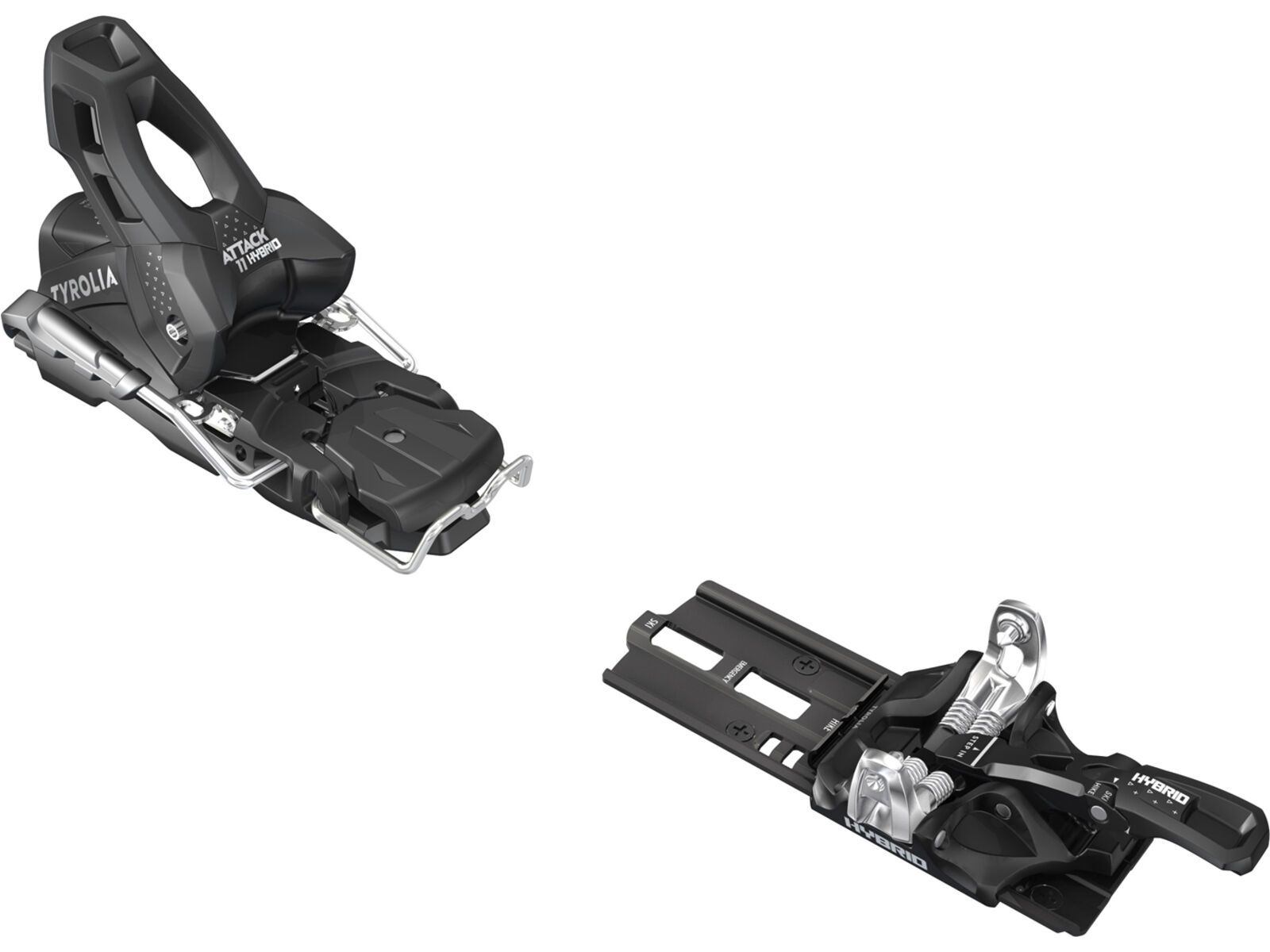 Tyrolia Attack Hybrid 11 MN/PT - 95 mm [O], solid black/silver | Bild 2