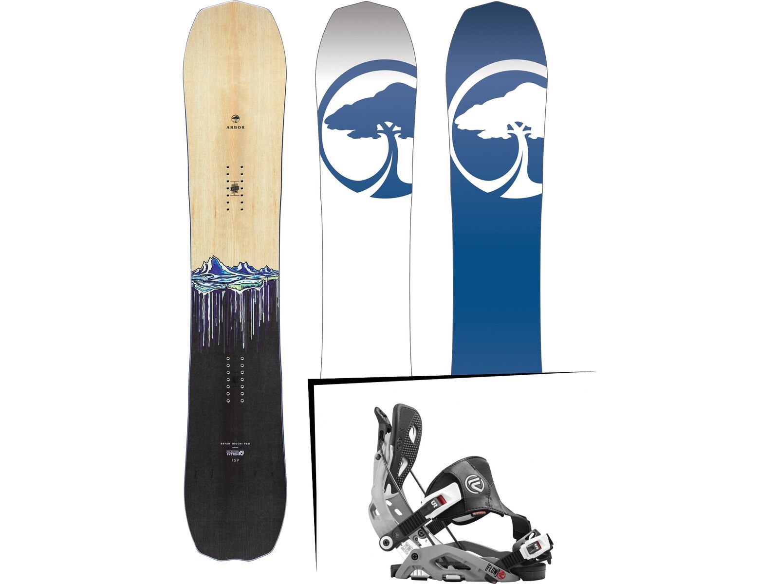 Set: Arbor Iguchi Pro Rocker 2017 + Flow Fuse Hybrid (1513151S) | Bild 1