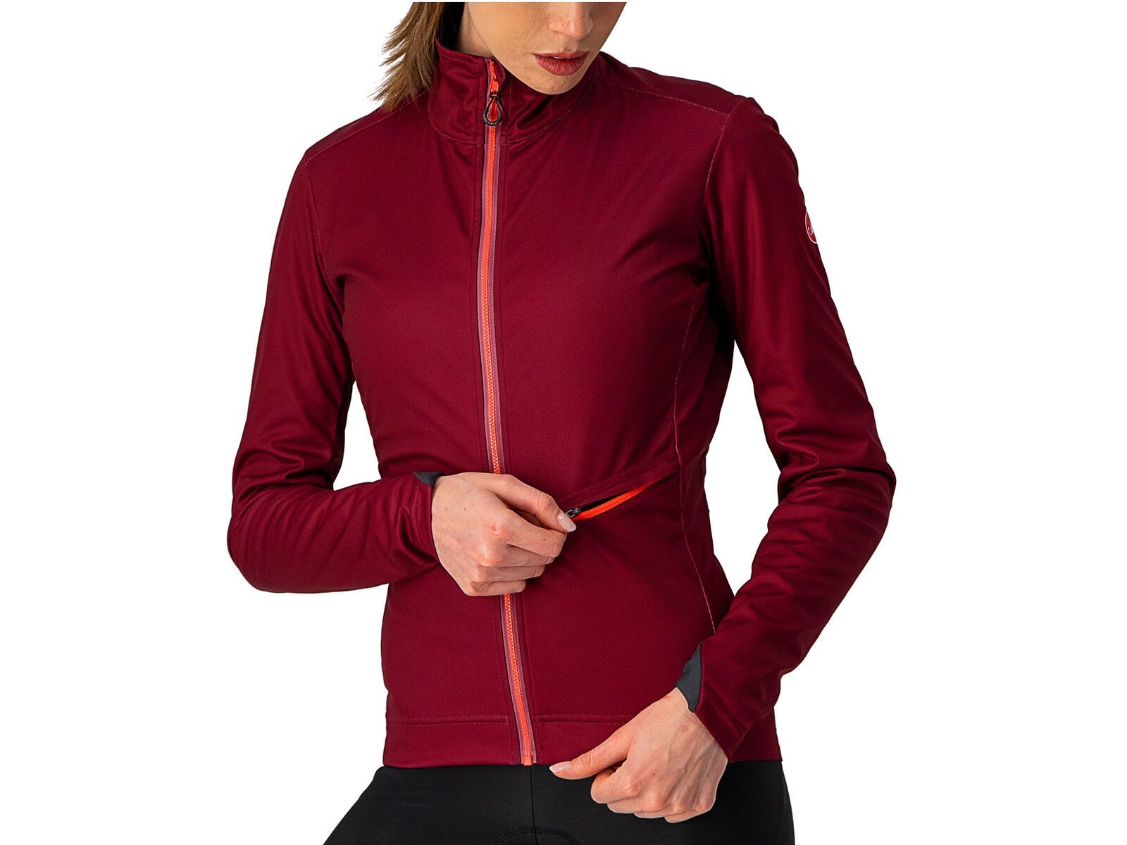 Castelli Go W Jacket, bordeaux/brilliant pink | Bild 3