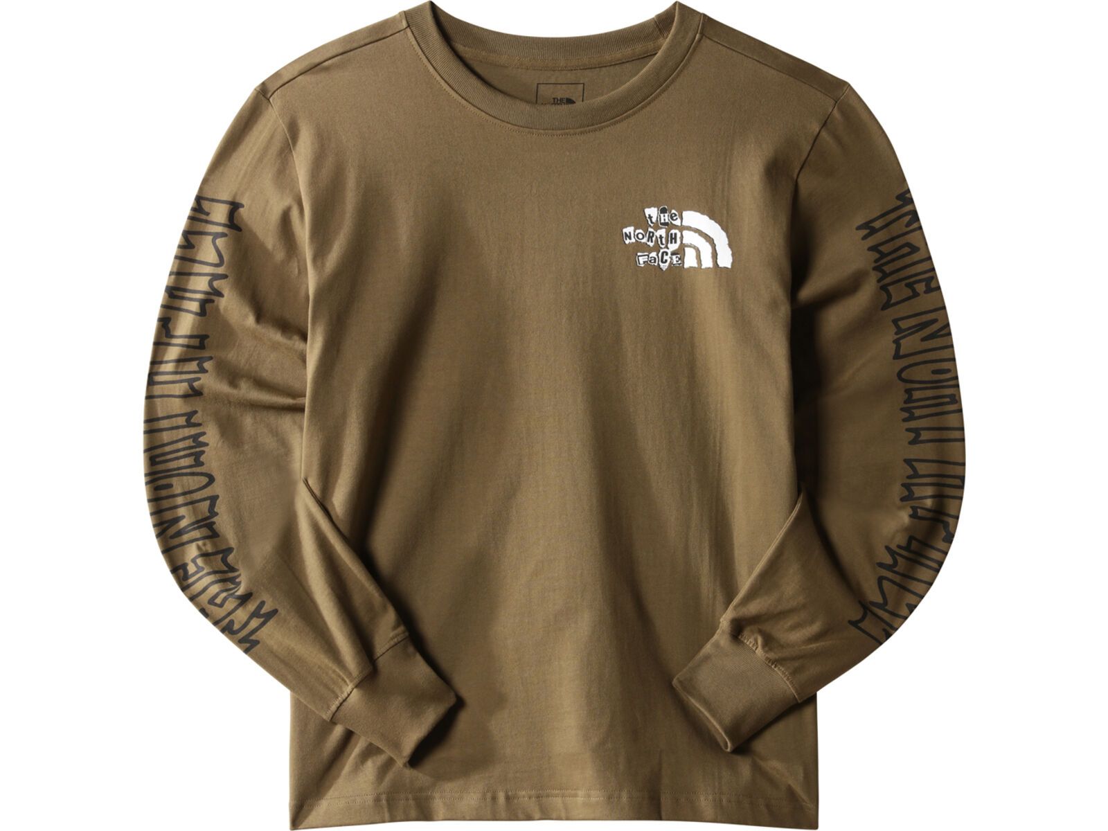 The North Face Men’s Long-Sleeve Printed Heavyweight Tee, military olive | Bild 1