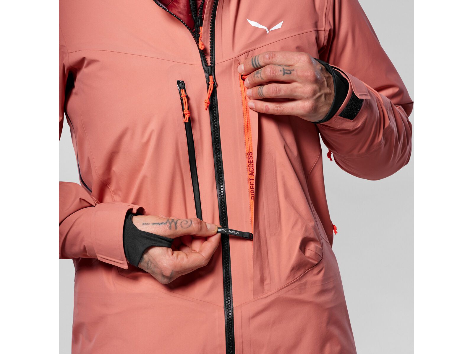 Salewa Sella 3 Layers Powertex Hardshell Jacke Damen, desert pink | Bild 3